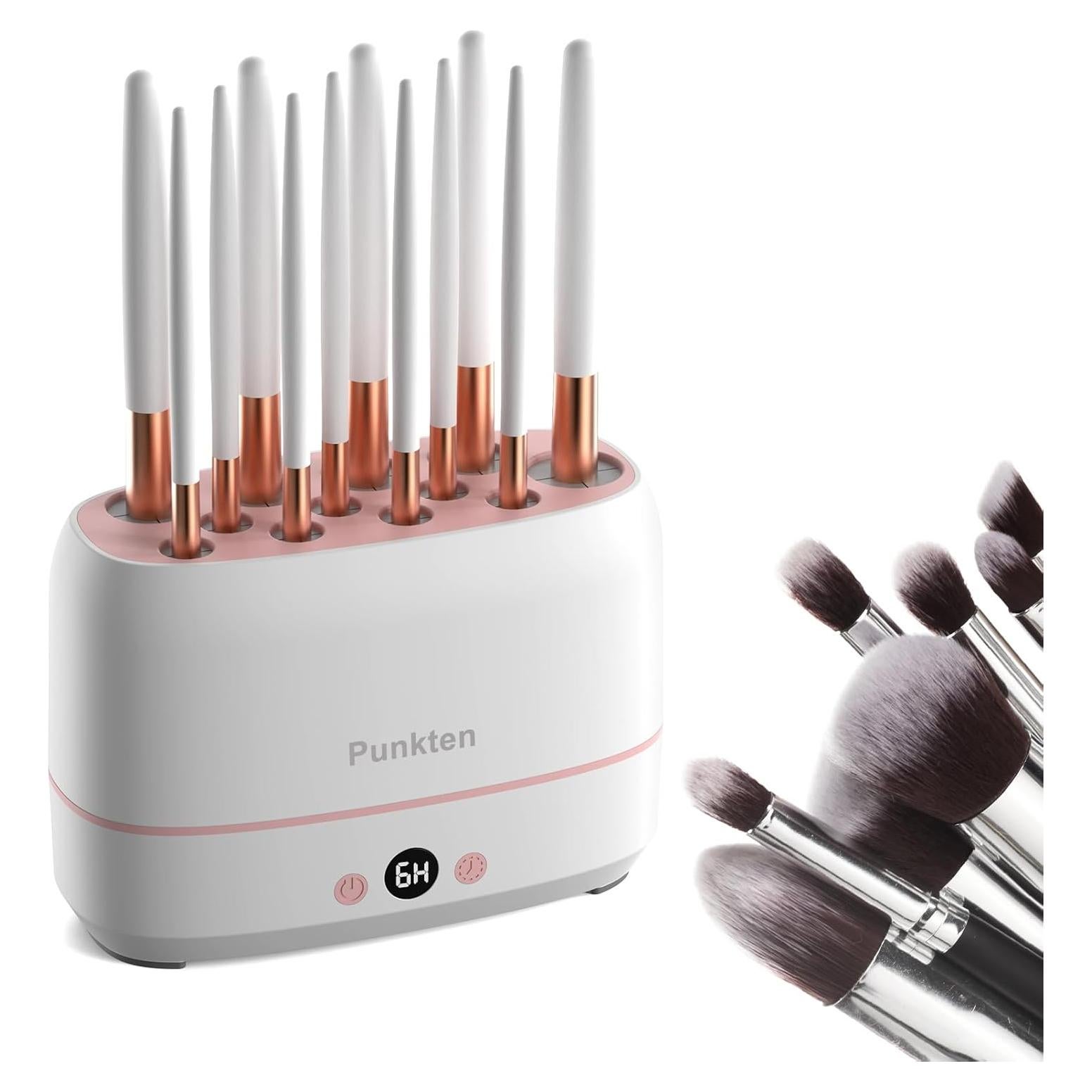 Secadora de Brochas y Esponjas de Maquillaje Puntken 12+2