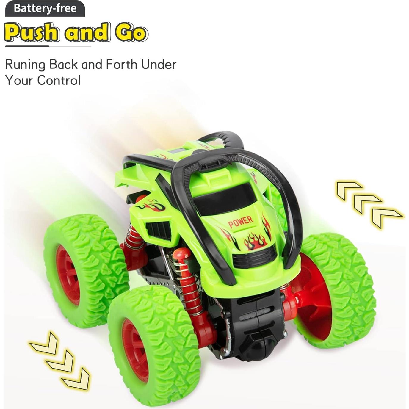 LODBY Juguetes Vehículo Retroceso Camiones Acrobacias 3 Piezas