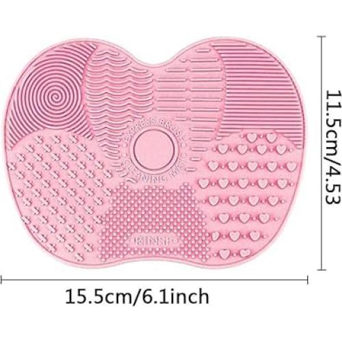 Alfombrilla Limpiadora de Brochas ZGLUZP Rosa Silicona