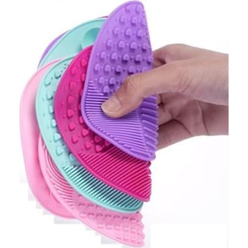 Alfombrilla Limpiadora de Brochas ZGLUZP Rosa Silicona