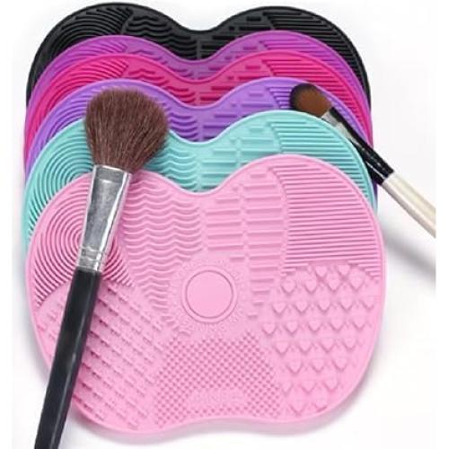 Alfombrilla Limpiadora de Brochas ZGLUZP Rosa Silicona