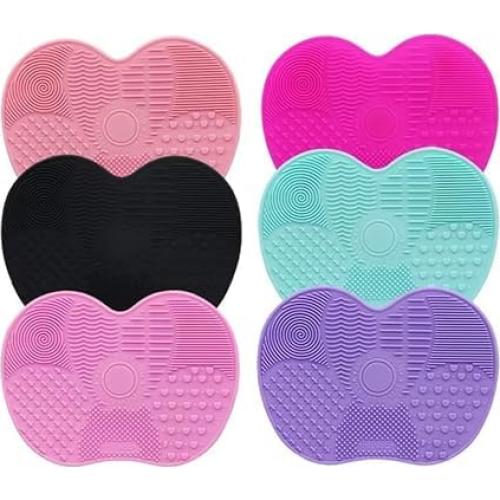 Alfombrilla Limpiadora de Brochas ZGLUZP Rosa Silicona
