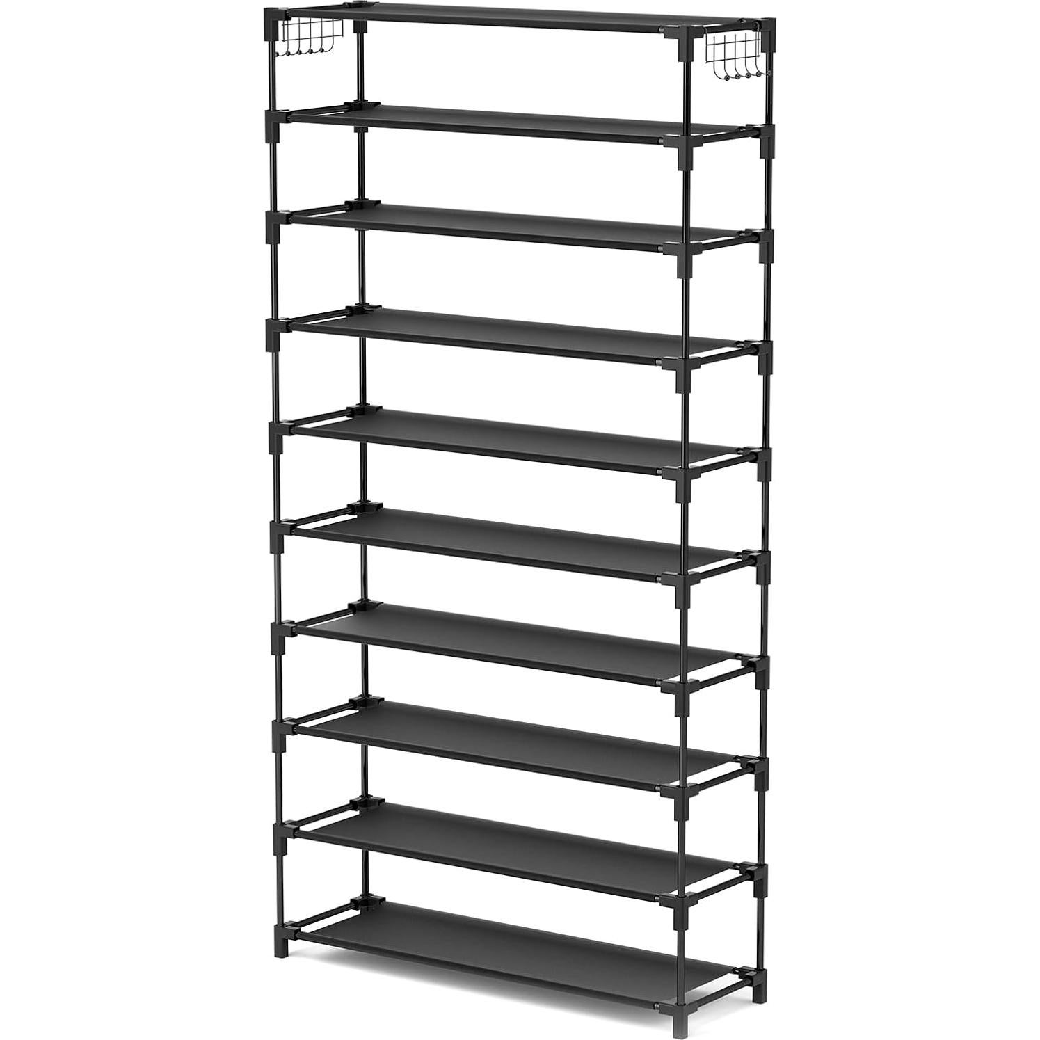 Organizador de Zapatos LANTEFUL 10 Niveles 50 Pares Negro