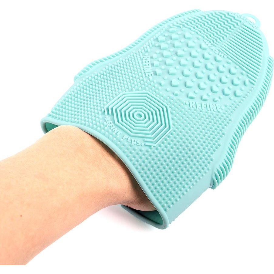 Guante de limpieza de brochas ScivoKaval verde menta 14x18 cm