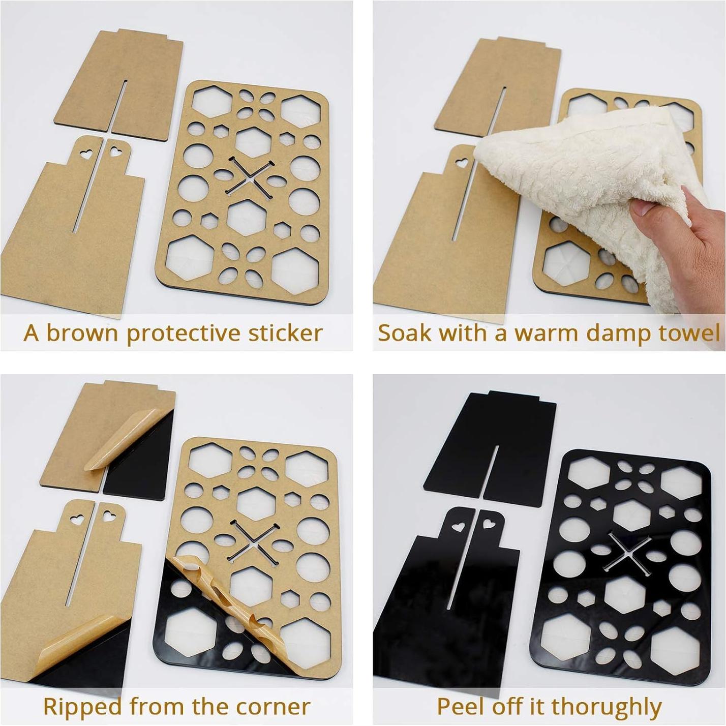 Soporte para Secado de Brochas BEAKEY 28 Agujeros Negro