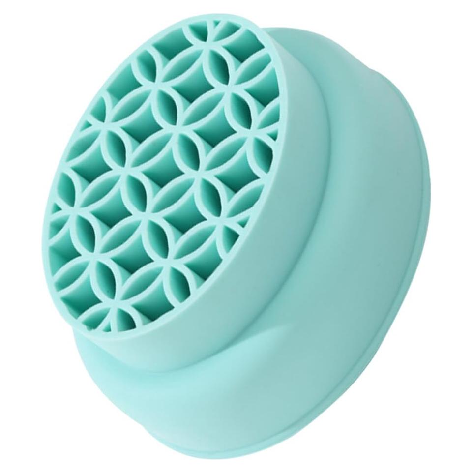 Tazón Limpiador de Brochas de Maquillaje Silicona Verde