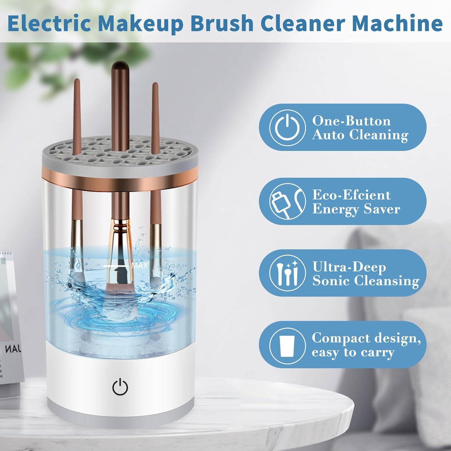 Limpiador Eléctrico de Brochas de Maquillaje DULVUS - Portátil