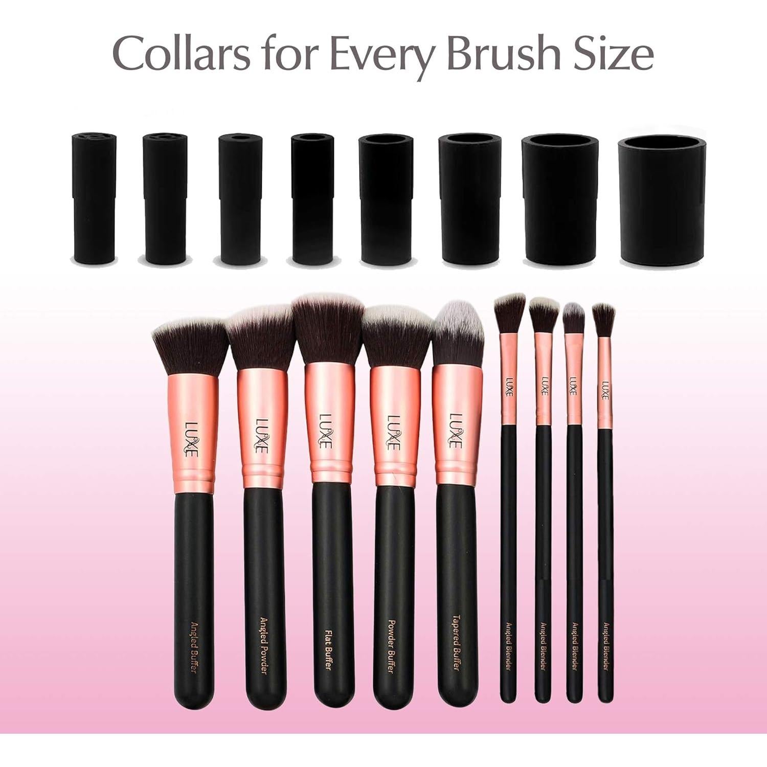 Limpiador Eléctrico de Brochas Luxe Rosa 3 Velocidades USB