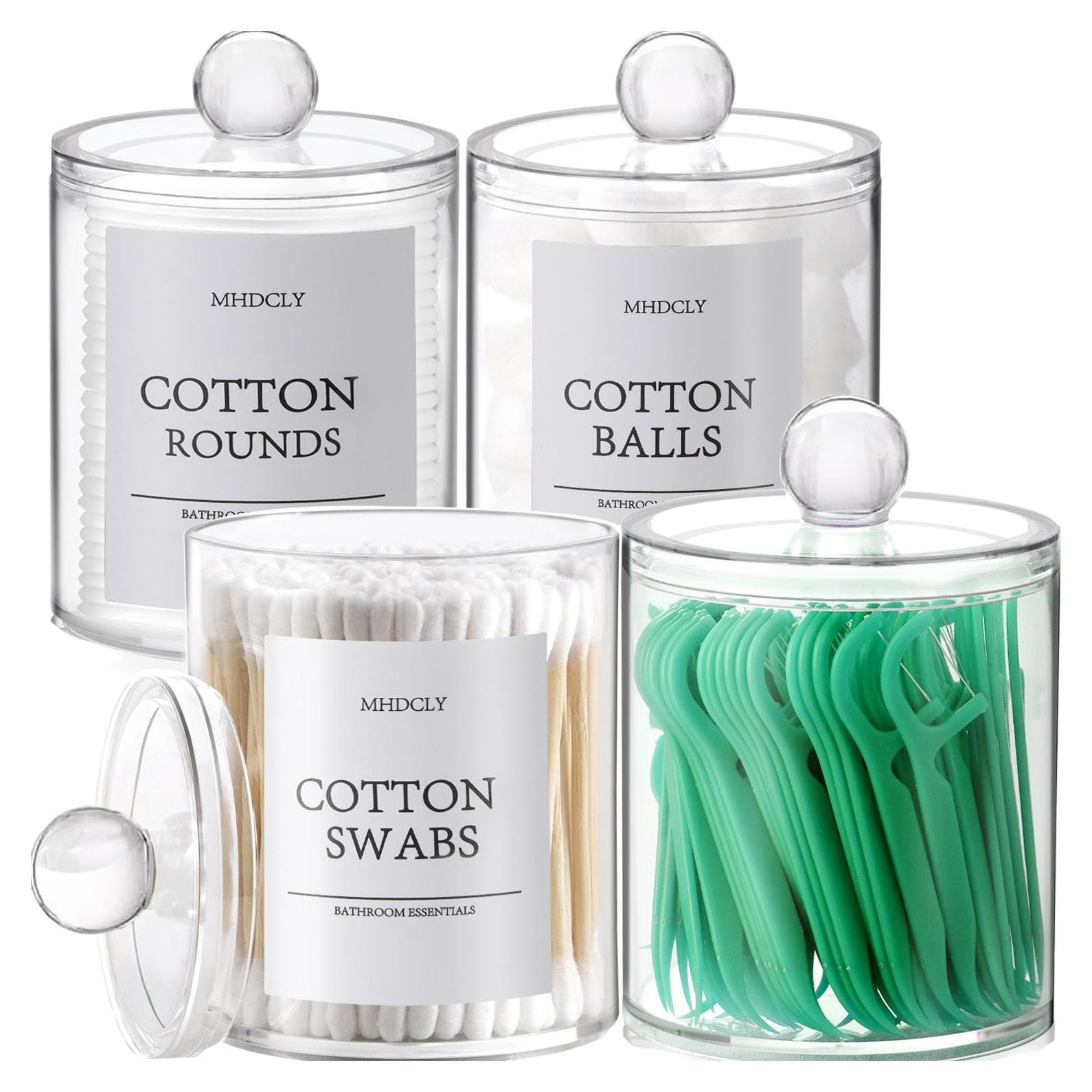 Juego de Organizadores de Baño MHDCLY - 4 Accesorios Transparentes