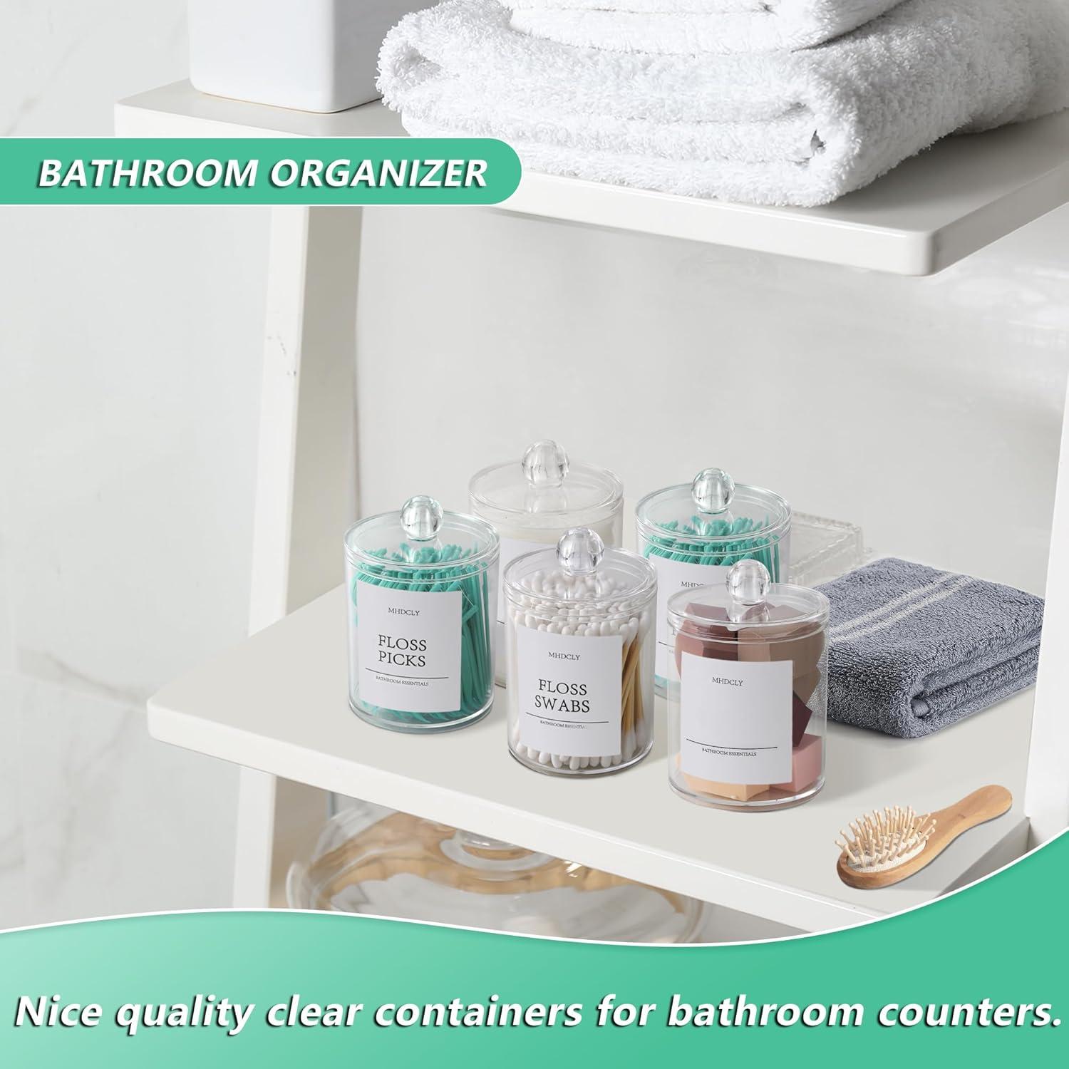 Juego de Organizadores de Baño MHDCLY - 4 Accesorios Transparentes