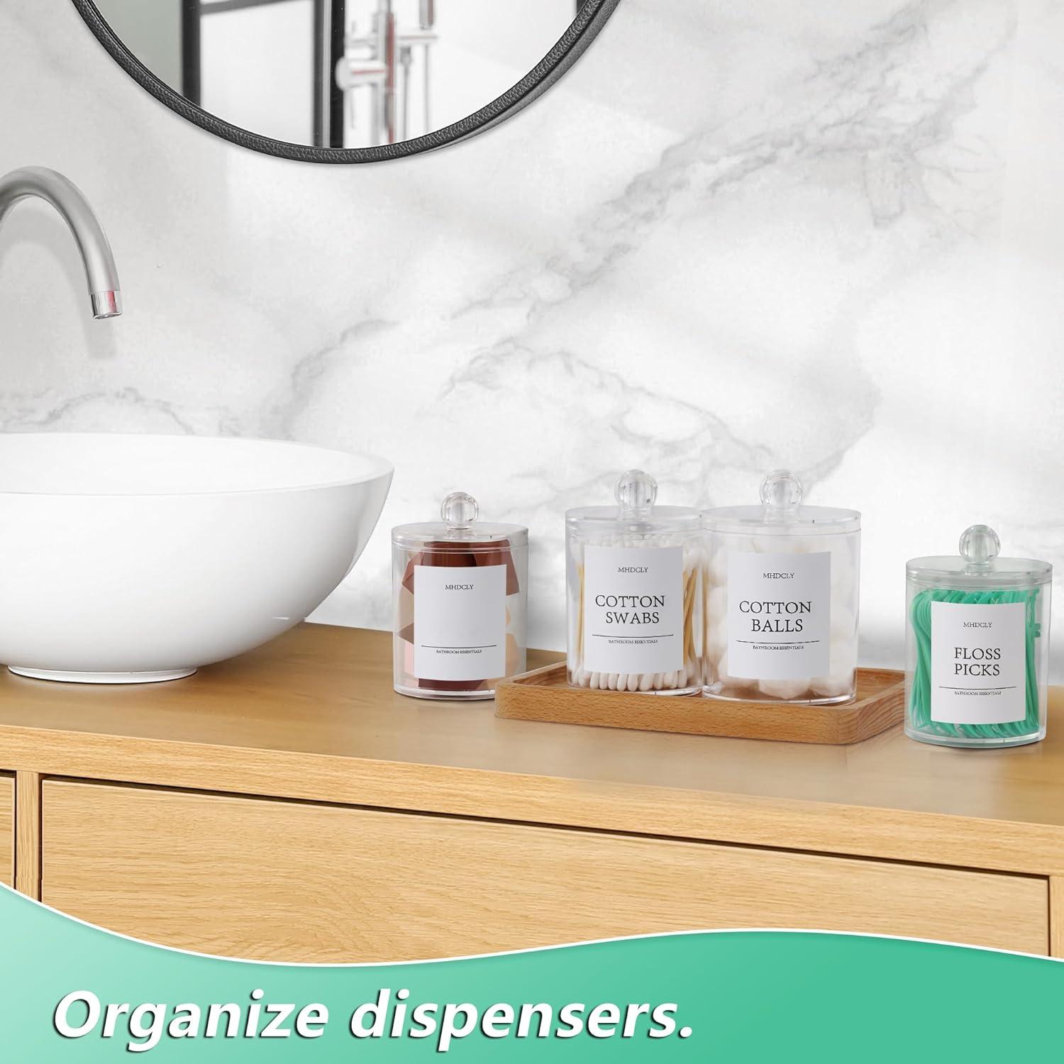 Juego de Organizadores de Baño MHDCLY - 4 Accesorios Transparentes