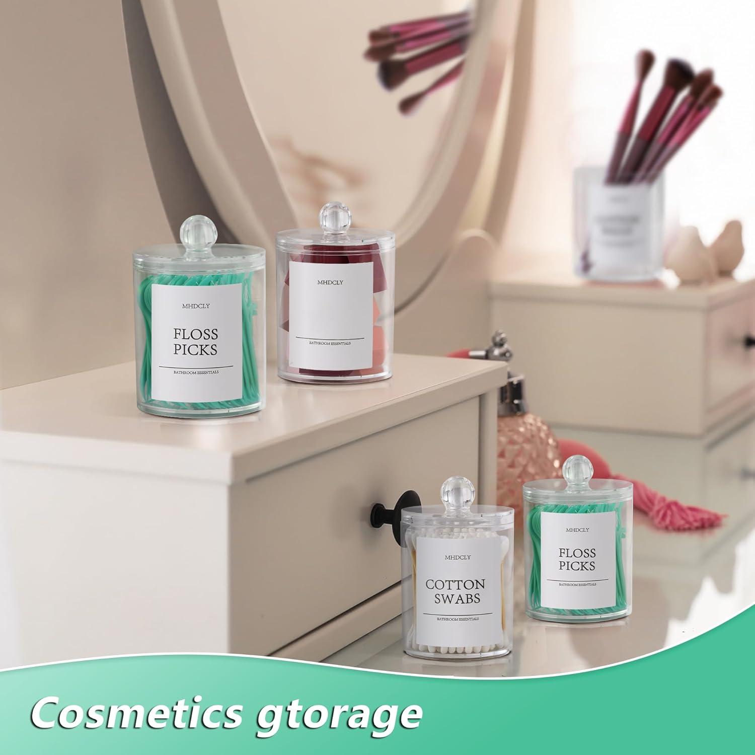 Juego de Organizadores de Baño MHDCLY - 4 Accesorios Transparentes