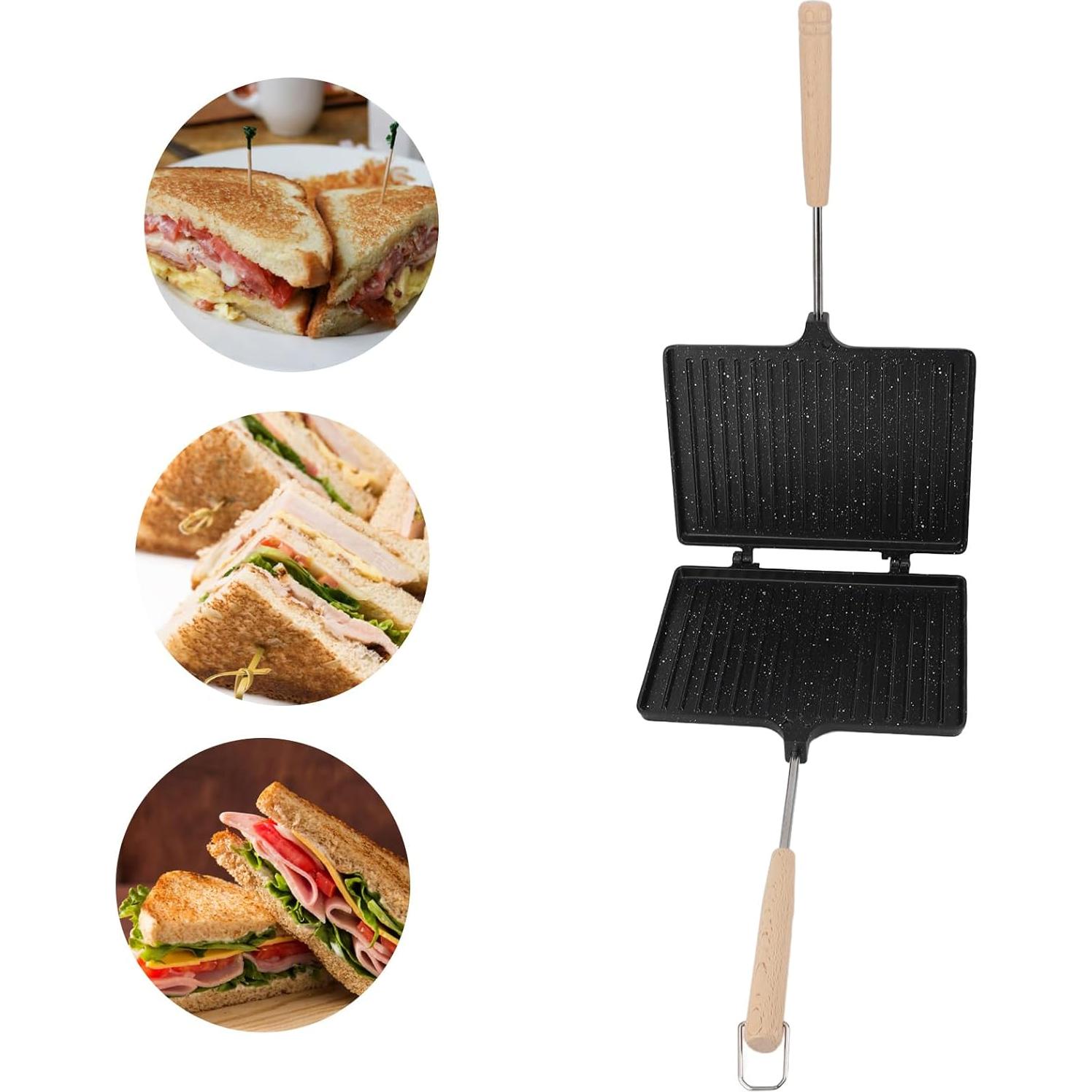 Hacedor de Sándwiches de Mano Zerodis Antiadherente 23x17cm