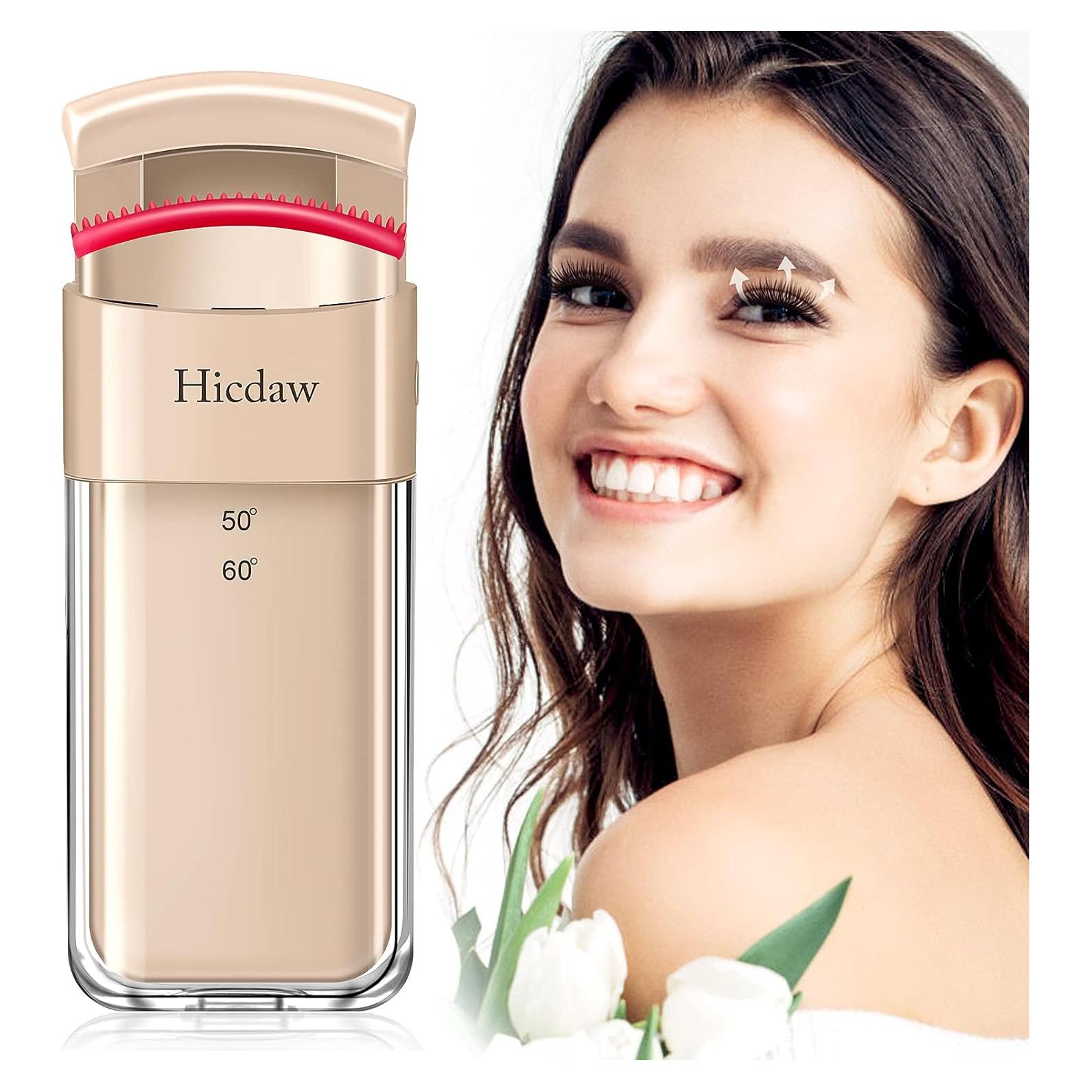 Rizador de Pestañas Eléctrico Hicdaw con Peine Curvado