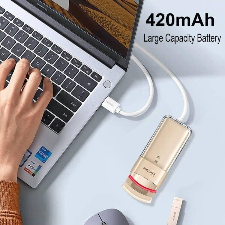 Rizador de Pestañas Eléctrico Hicdaw con Peine Curvado