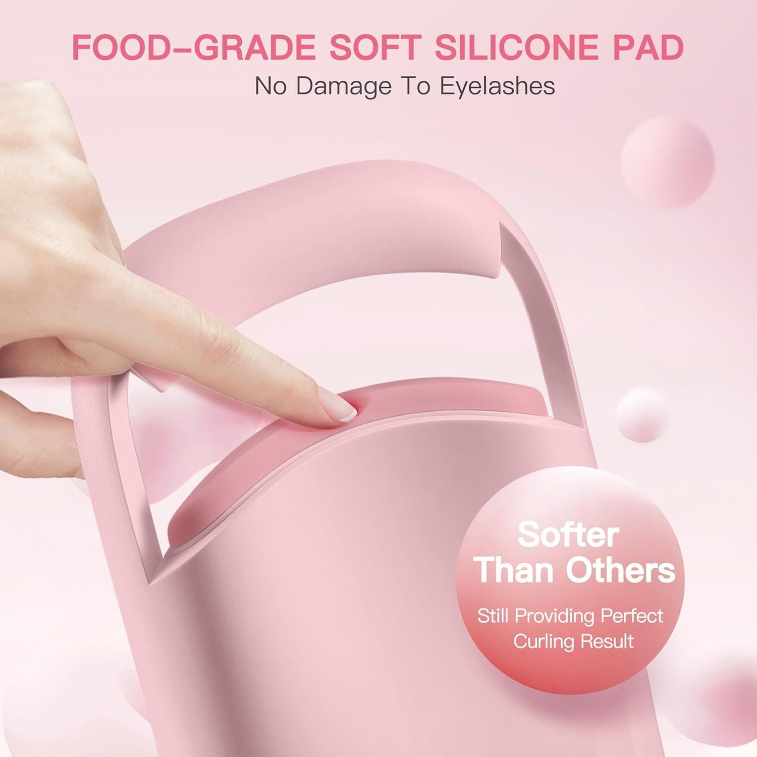 Rizador de Pestañas Calentado HEBECA EC7001 Rosa 70°C/85°C