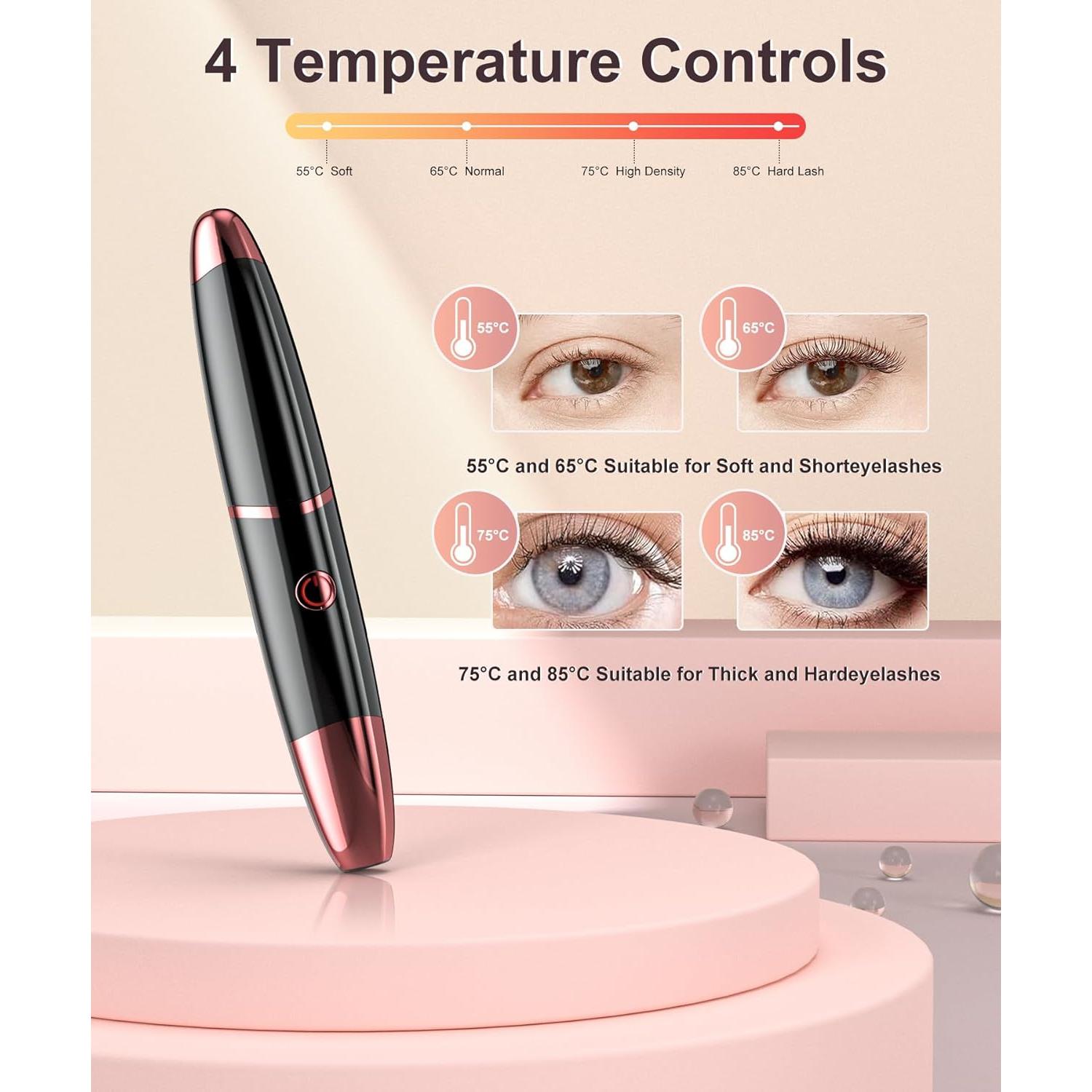 Rizador de Pestañas Eléctrico COSAPNECO Recargable 4 Modos