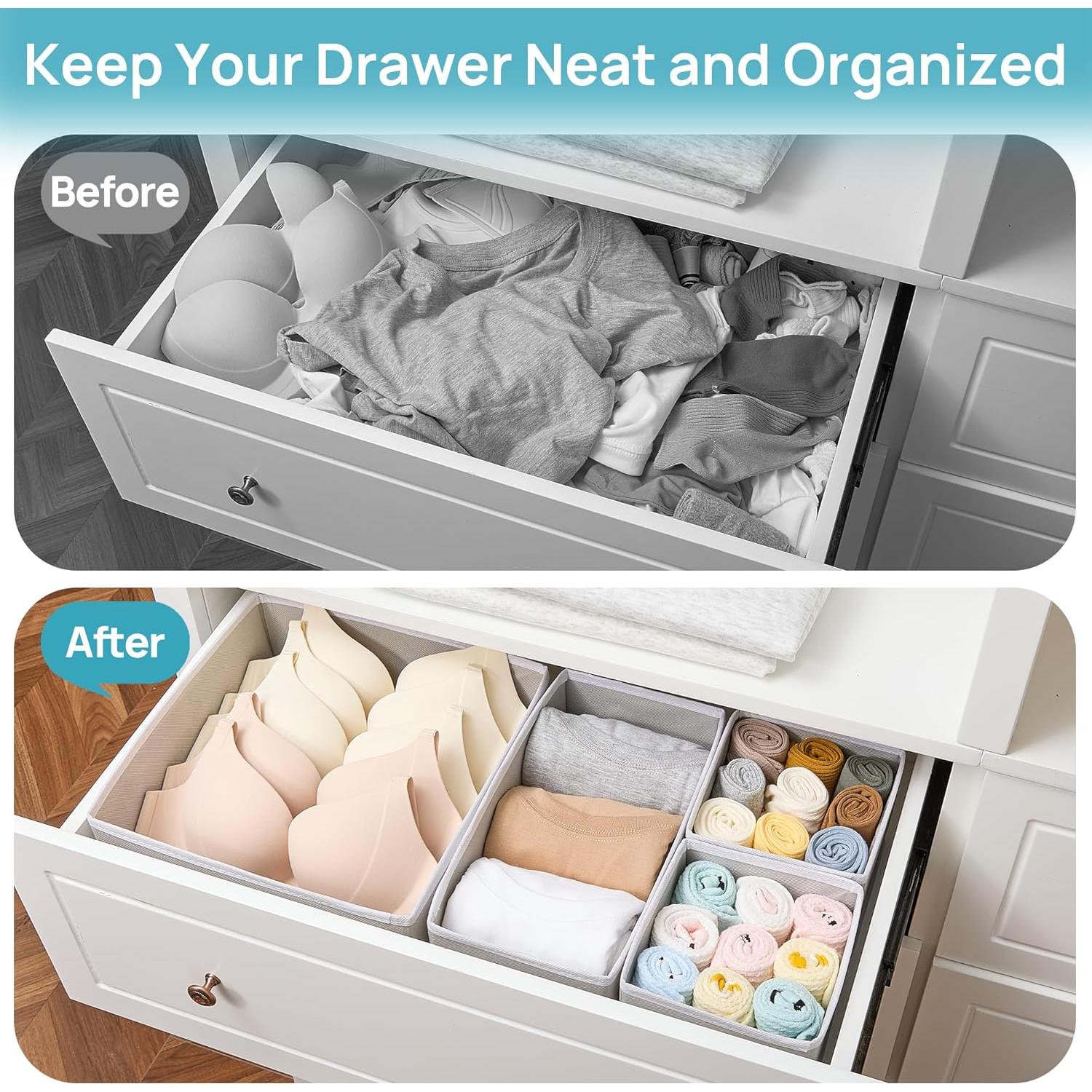 Organizador de Ropa Vtopmart 12 Piezas Tela Plegable