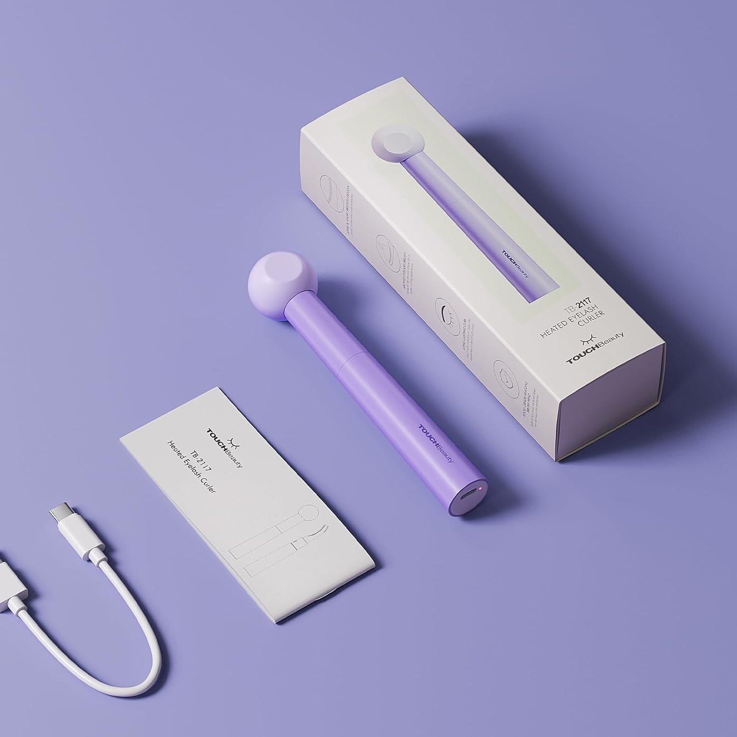 Rizadora de Pestañas Eléctrica TOUCHBeauty Recargable Violeta