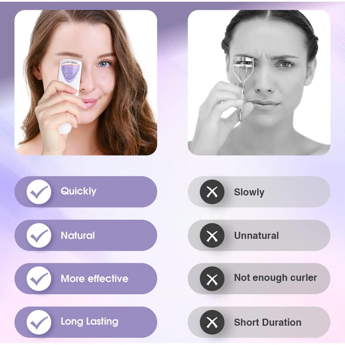 Rizador de Pestañas Calentado TOUCHBeauty TB-2003B - Portátil