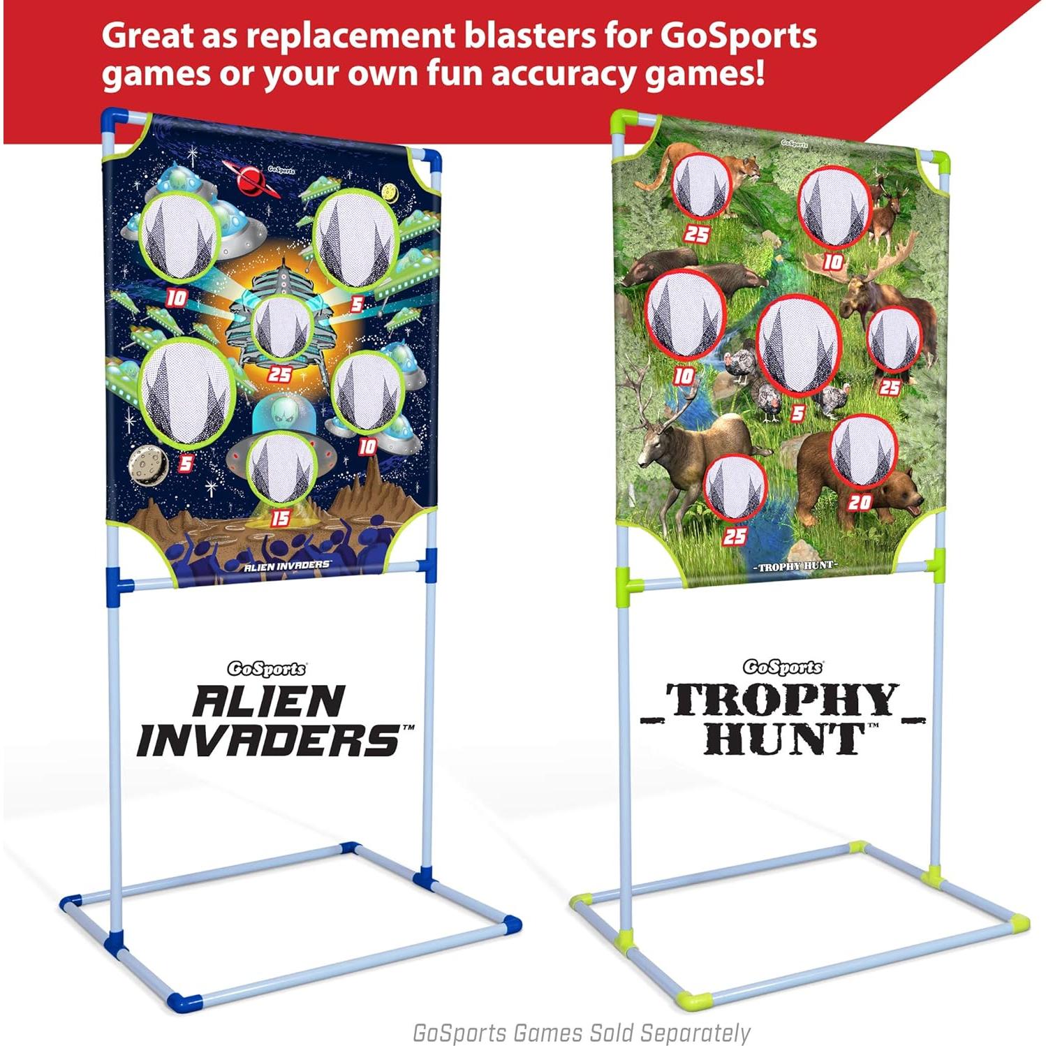 GoSports Blasters de Espuma - Set de 2 Blasters y 40 Bolas