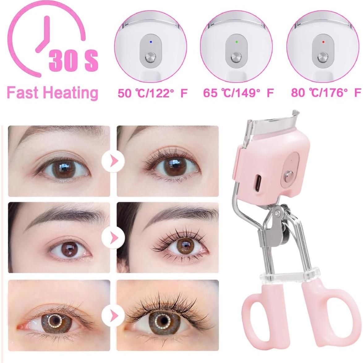 Rizador de Pestañas Eléctrico BAOSHILI Rosa 3 Modos