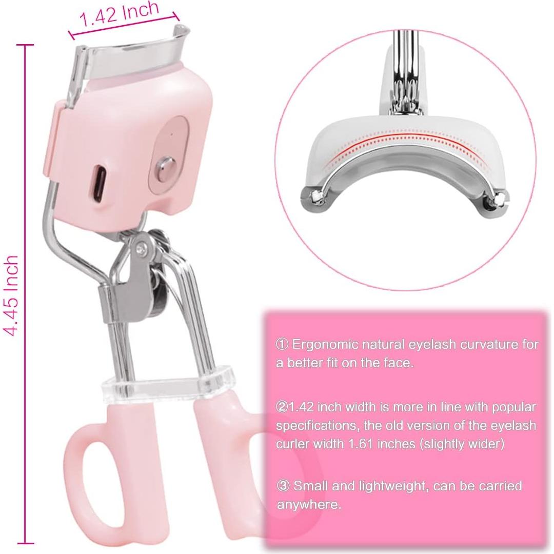 Rizador de Pestañas Eléctrico BAOSHILI Rosa 3 Modos