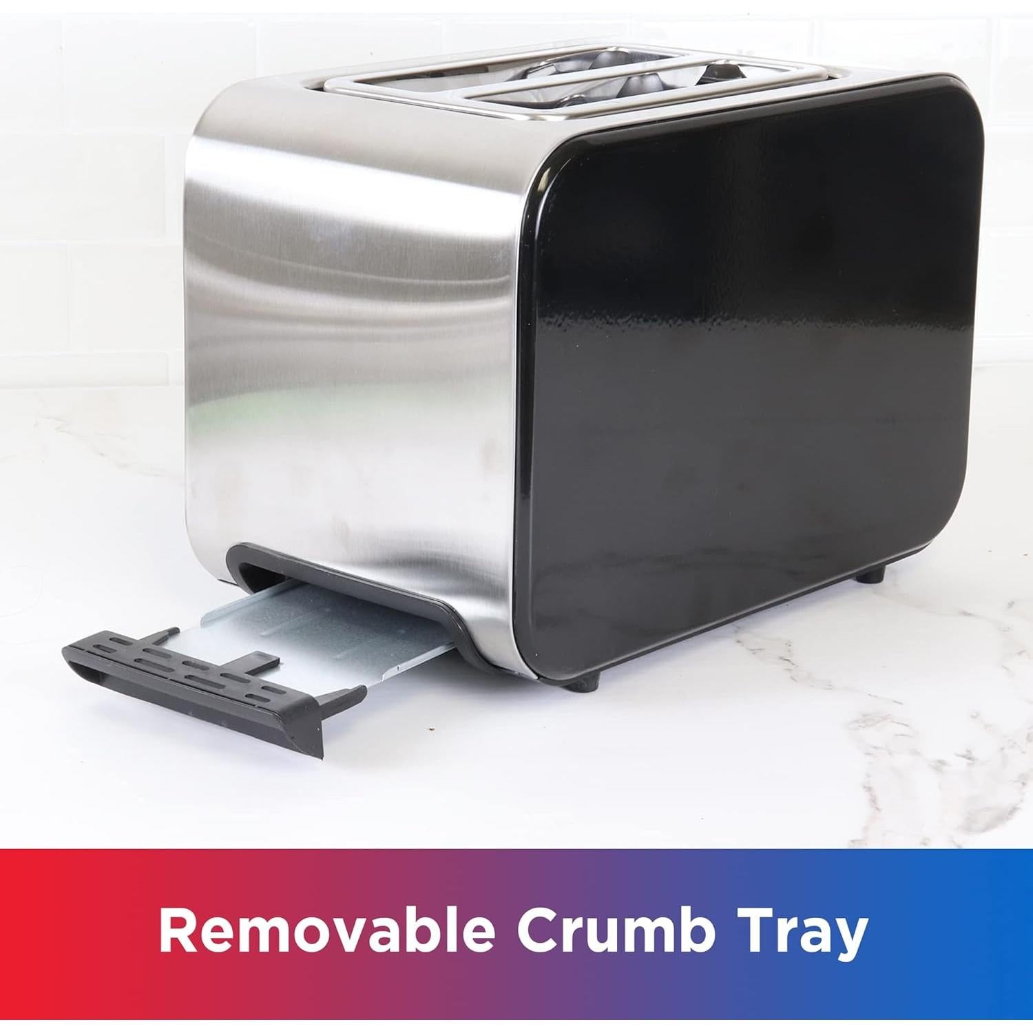 Tostadora Total Chef 2 Rebanadas Acero Inoxidable 800W