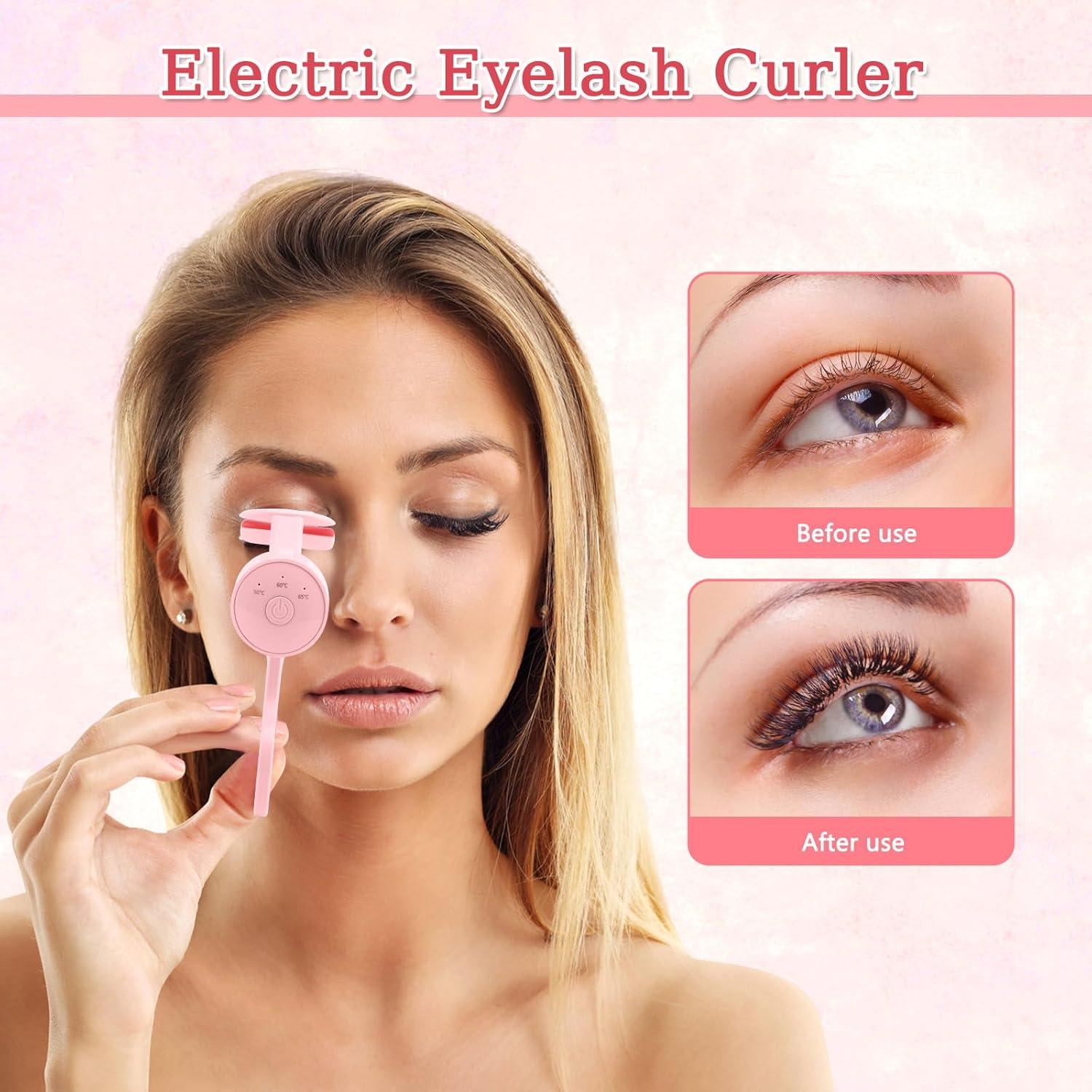 Rizador de Pestañas Calentado VINGVO Recargable USB 3 Niveles