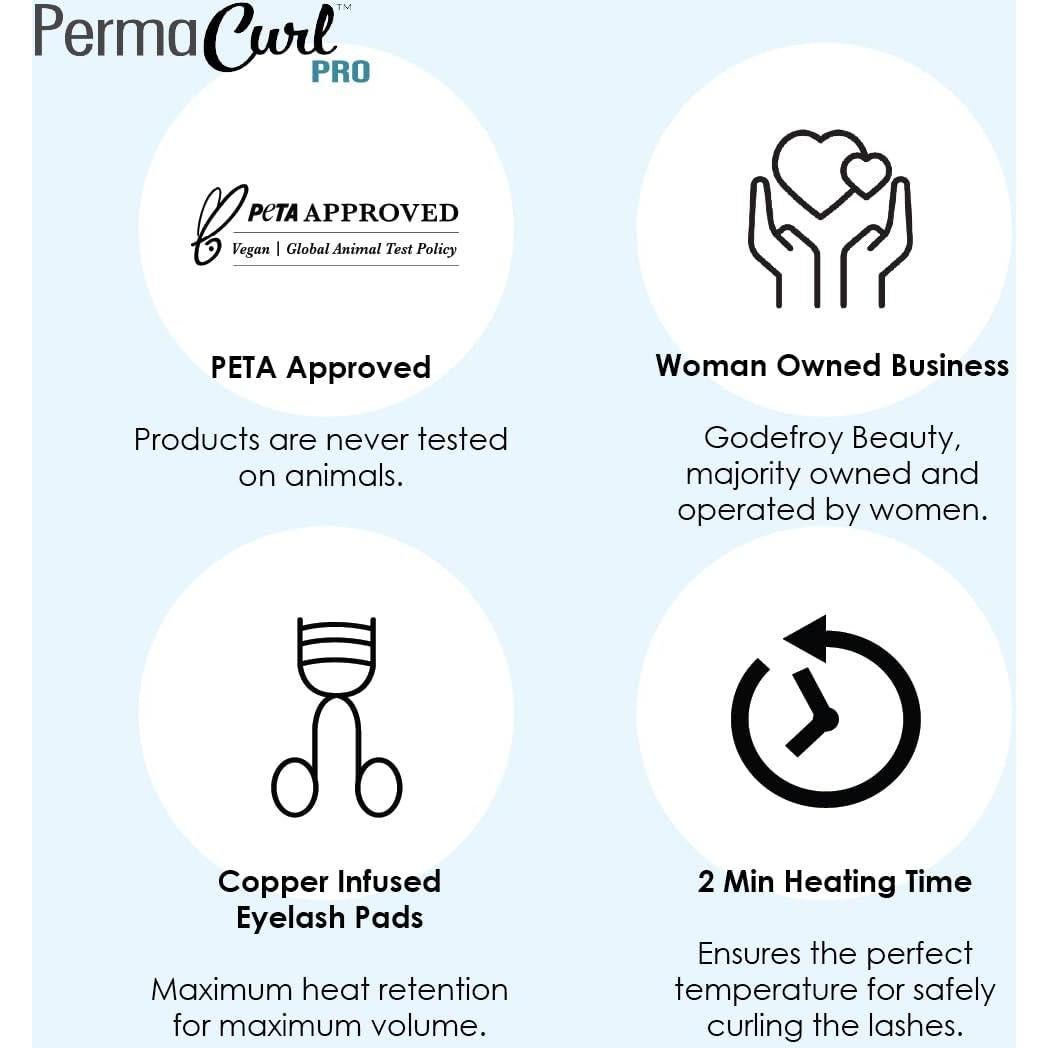 Estación Calentadora Rizador de Pestañas Godefroy PermaCurl