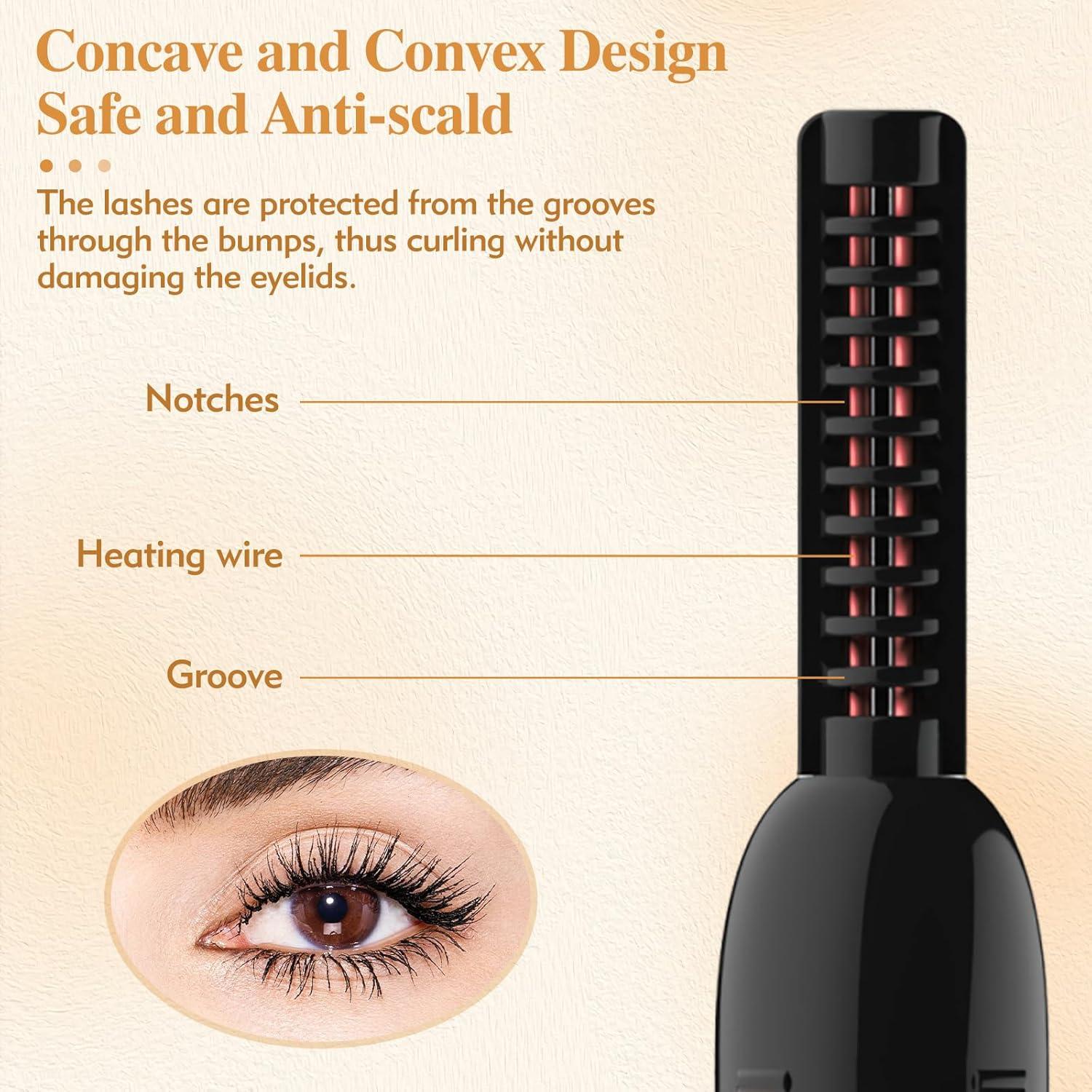 Rizador de Pestañas Eléctrico TWAKA EC-79 Carga USB 3 Modos