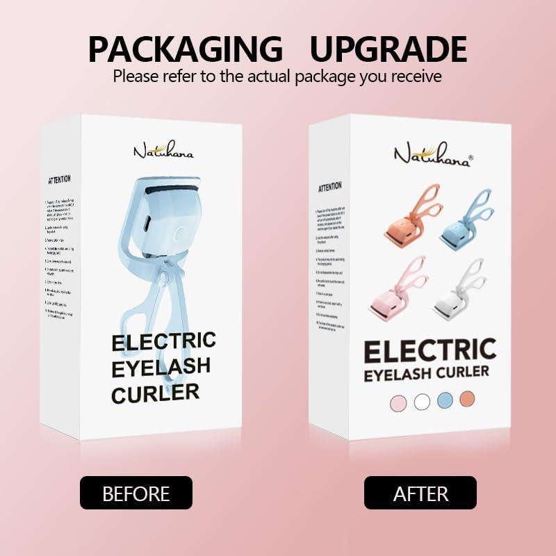 Rizador de Pestañas Eléctrico NATUHANA Azul Recargable USB