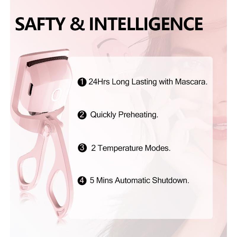 Rizador de Pestañas Eléctrico NATUHANA Azul Recargable USB