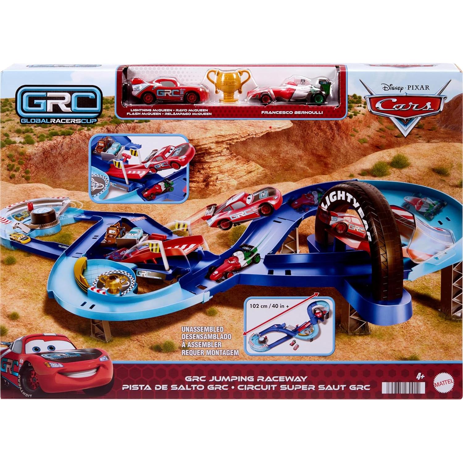 Set de Juego GRC Jumping Raceway Mattel Cars con 2 Coches