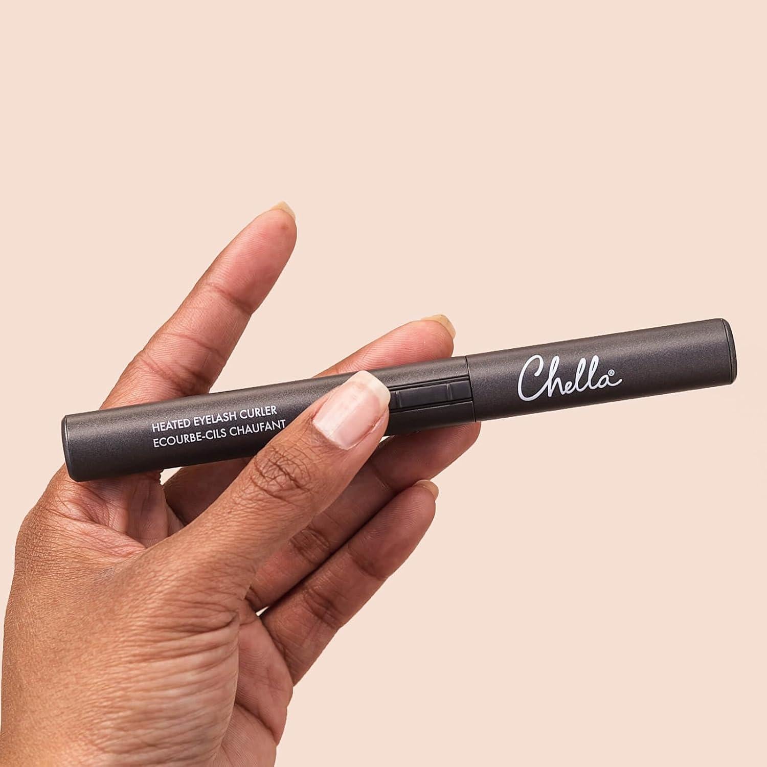 Rizador de Pestañas Calentado Chella con Batería AAA Incluida