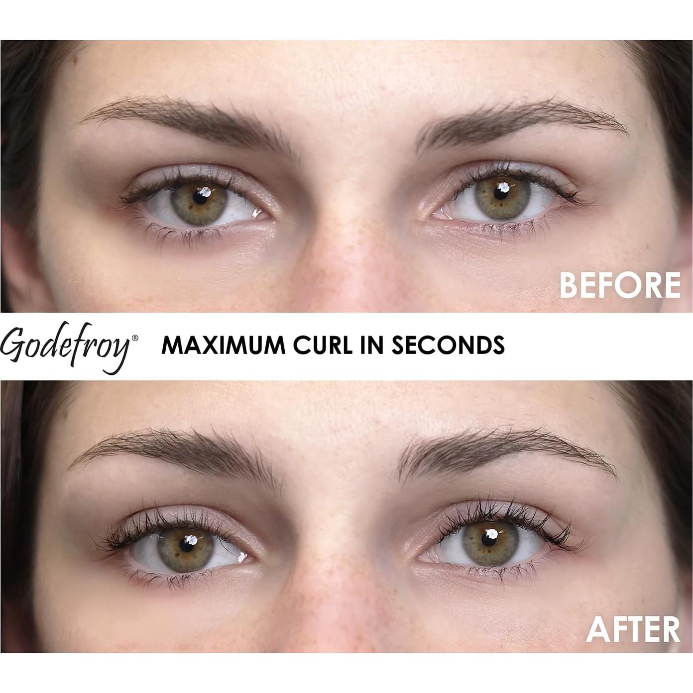 Rizador de Pestañas Godefroy Ergonómico con Almohadillas