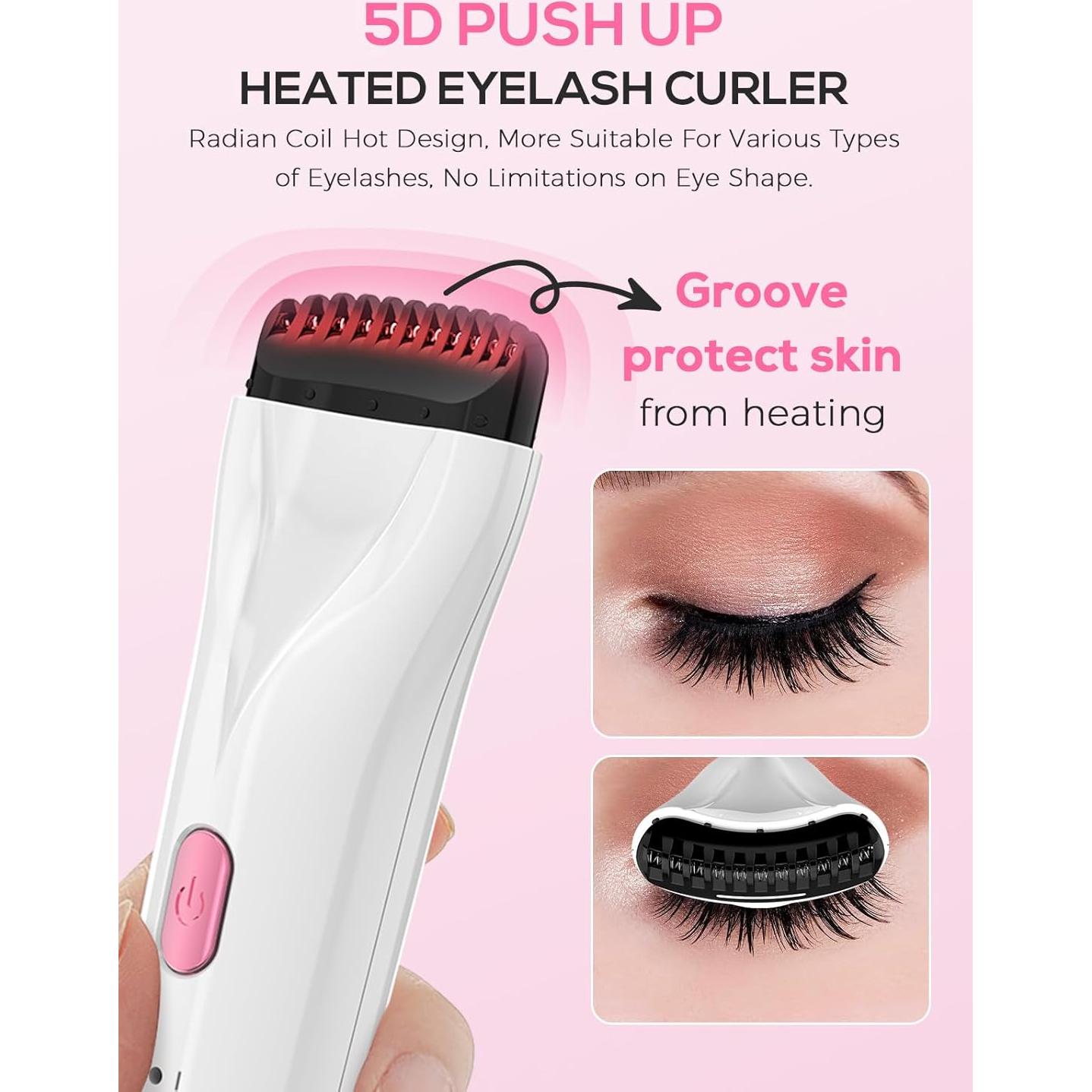 Rizador de Pestañas Eléctrico SMILING SHARK ES-01 3 Niveles