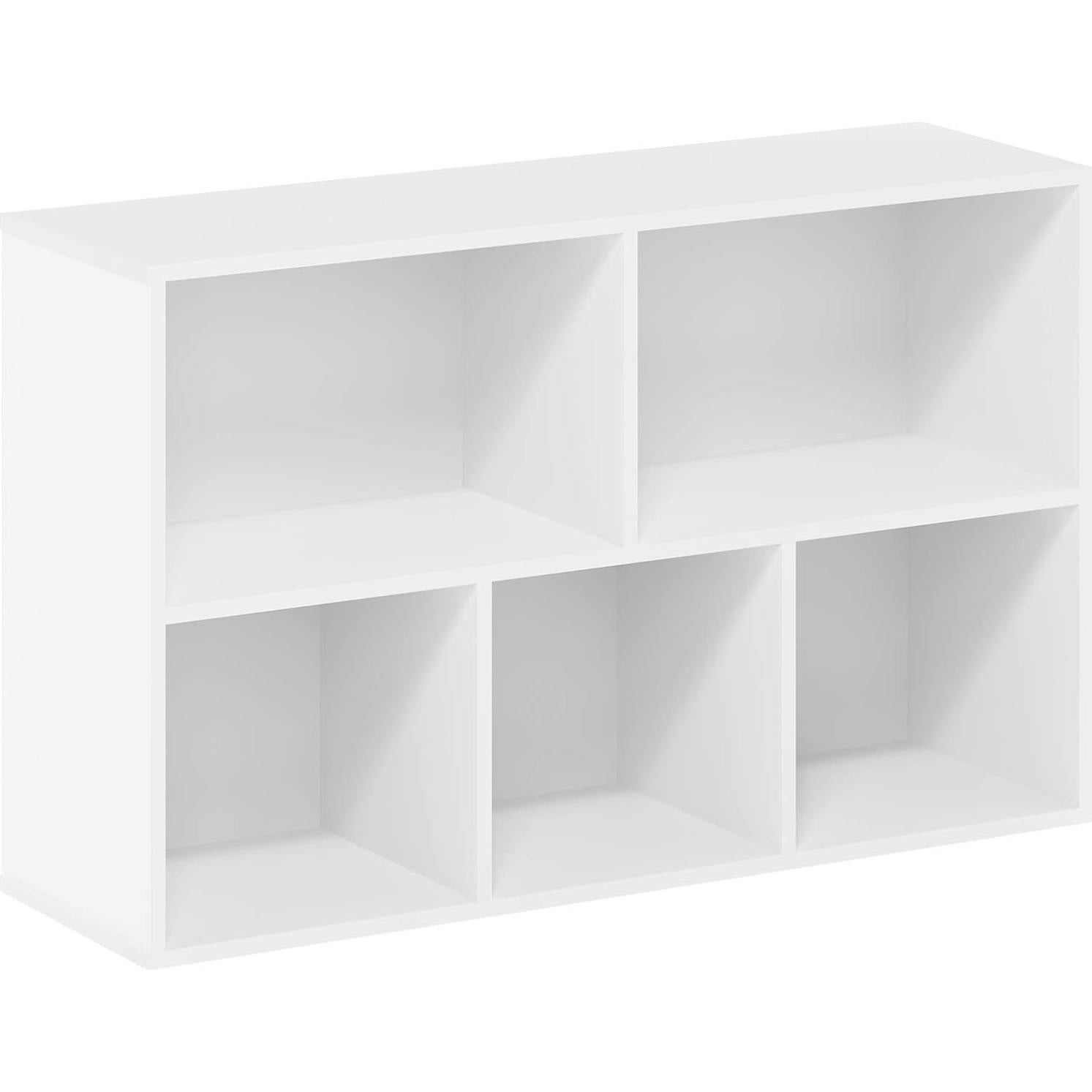 Estantería Furinno Luder 5 Cubos Almacenamiento Blanco