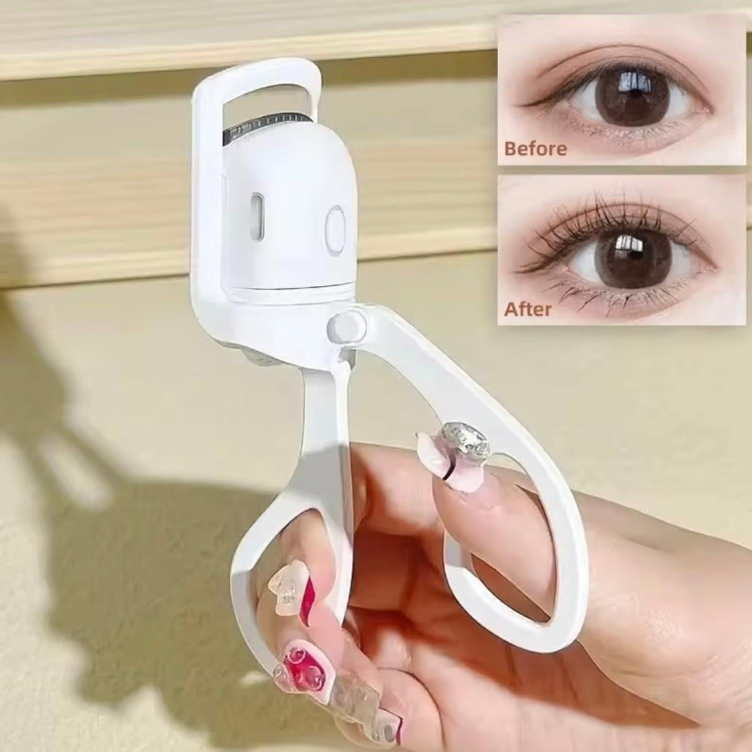 Rizador de Pestañas Calentado InnovFusion Blanco Compacto