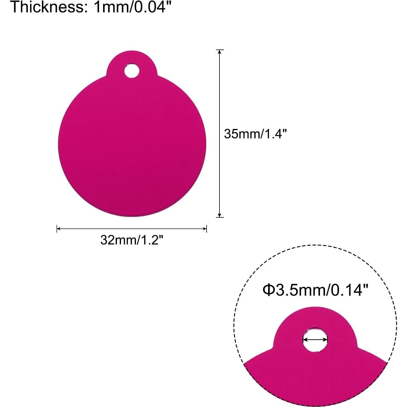 Etiquetas Redondas en Blanco MECCANIXITY 25 Piezas DIY