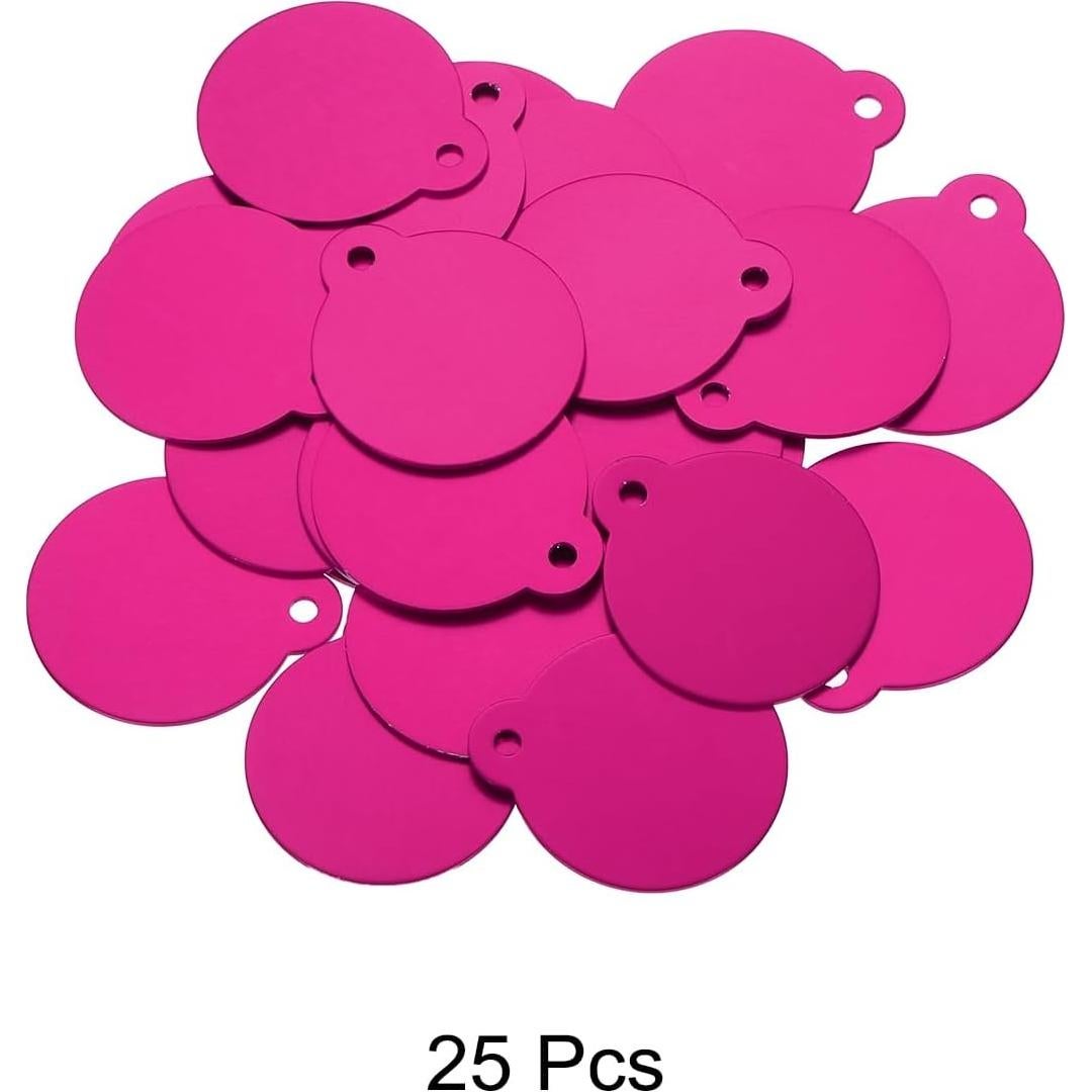 Etiquetas Redondas en Blanco MECCANIXITY 25 Piezas DIY