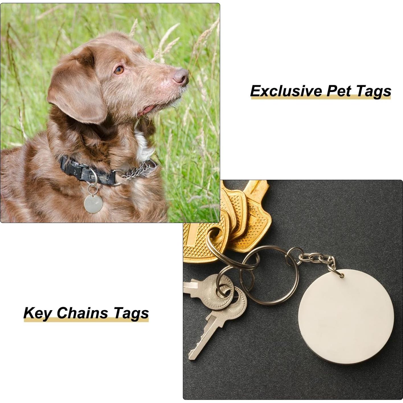 Etiquetas Redondas en Blanco MECCANIXITY 25 Piezas DIY