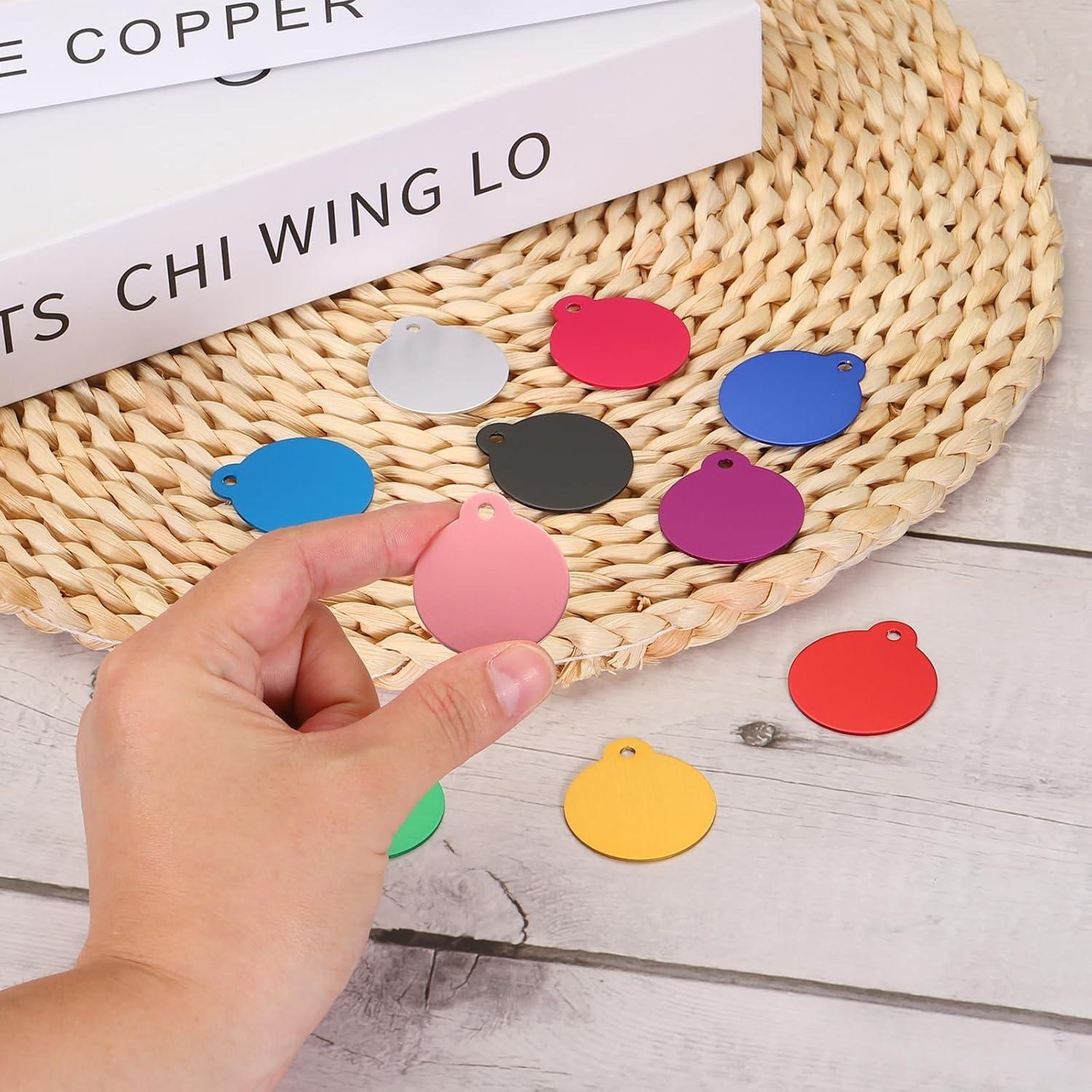 Etiquetas Redondas en Blanco MECCANIXITY 25 Piezas DIY