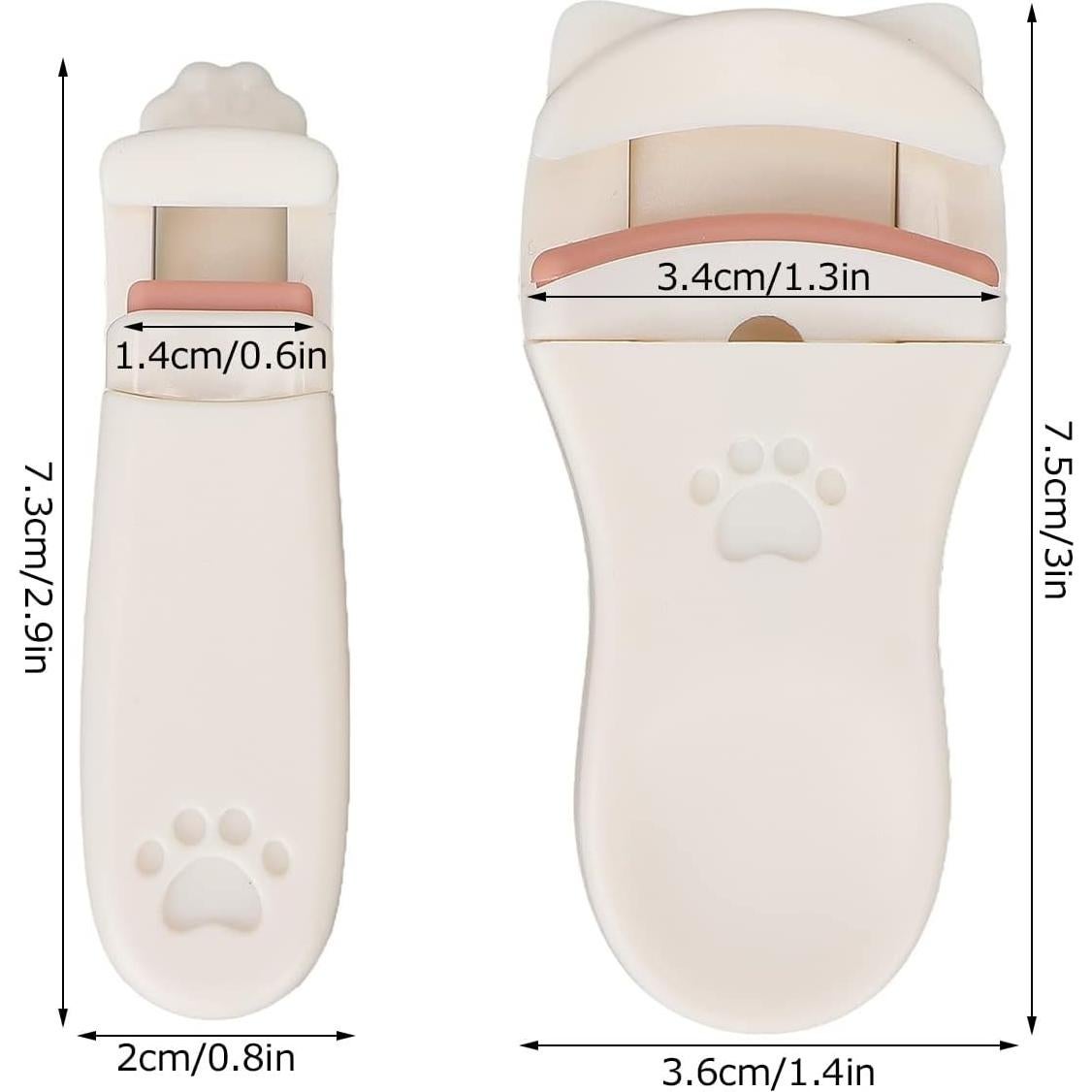 Rizador de Pestañas Chazcool Mini 2 Pcs Portátil Viaje