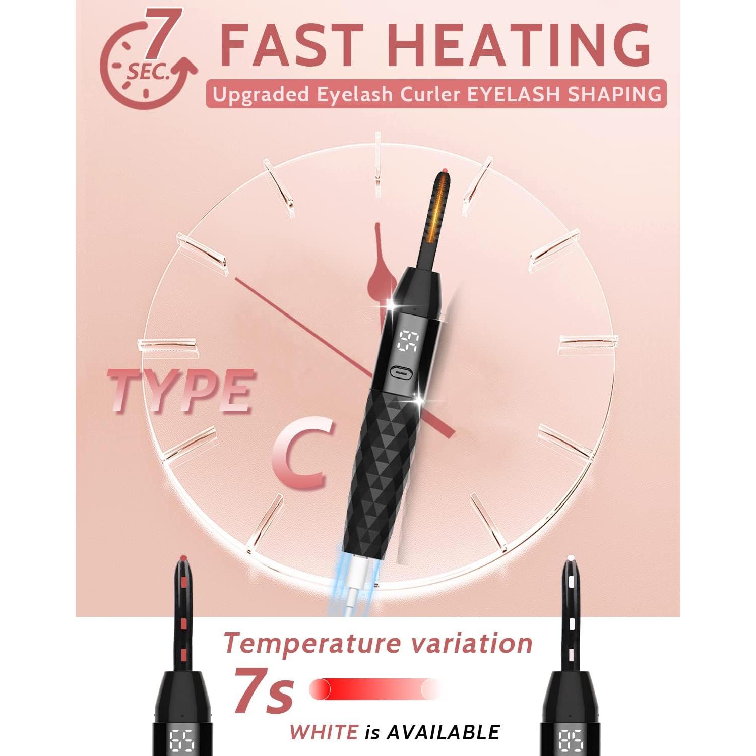 Rizador de Pestañas Eléctrico BUV Calentado 6.35x6.1 cm