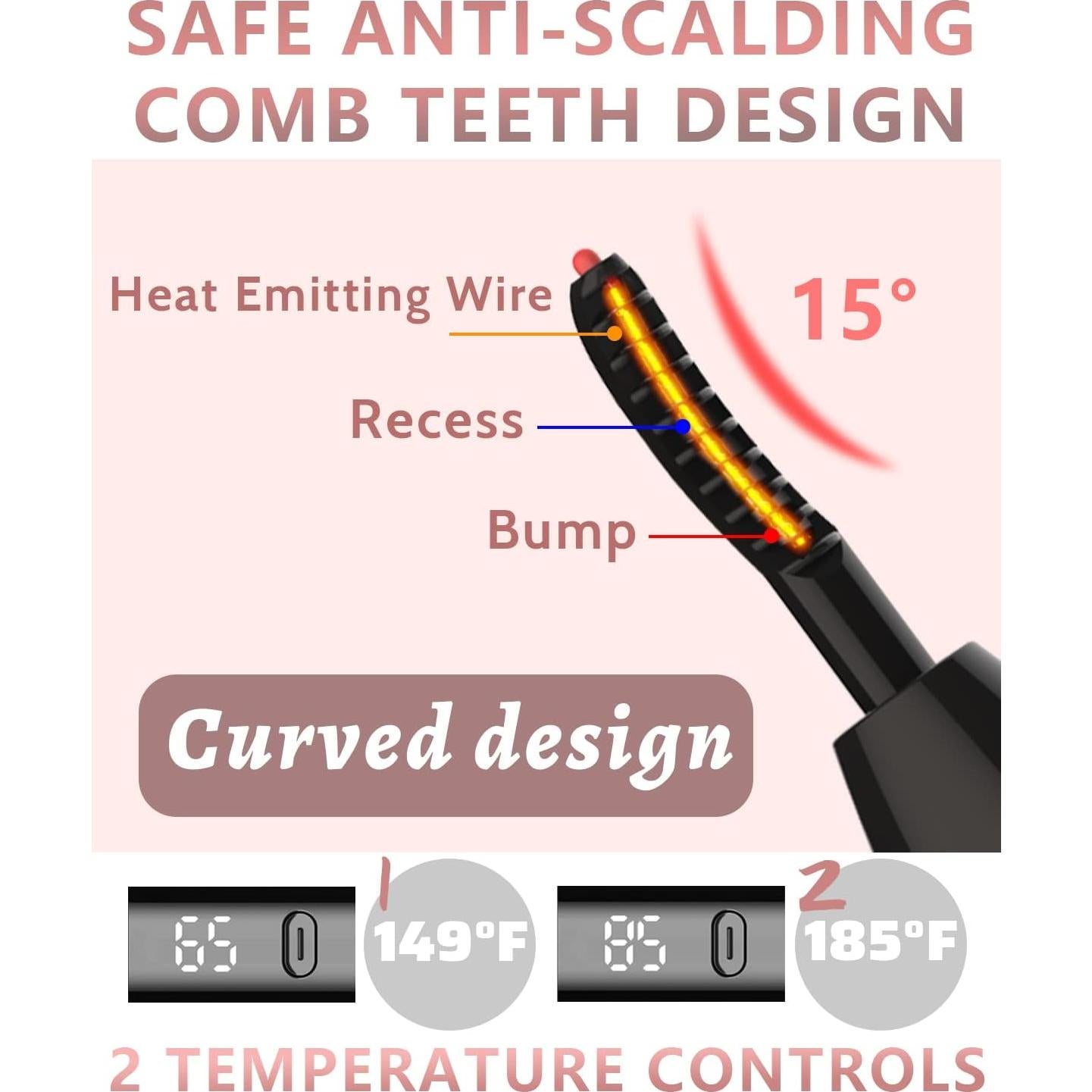 Rizador de Pestañas Eléctrico BUV Calentado 6.35x6.1 cm