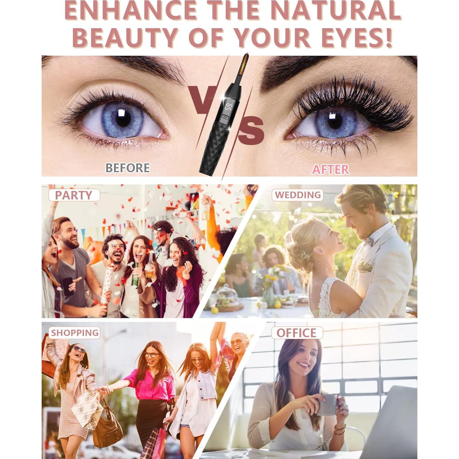 Rizador de Pestañas Eléctrico BUV Calentado 6.35x6.1 cm