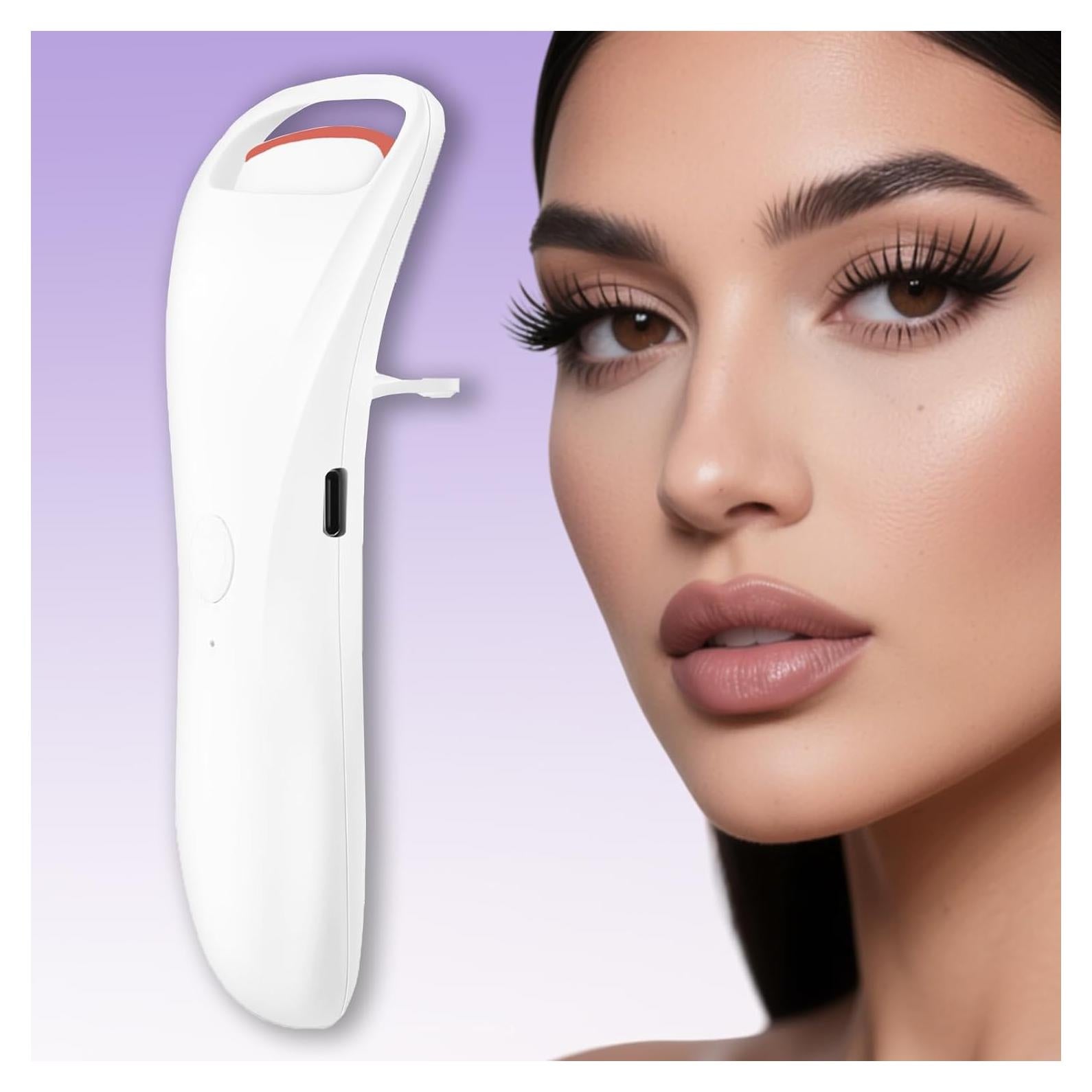 Rizador de Pestañas Eléctrico Acavado Doble Arco 2 Temperaturas