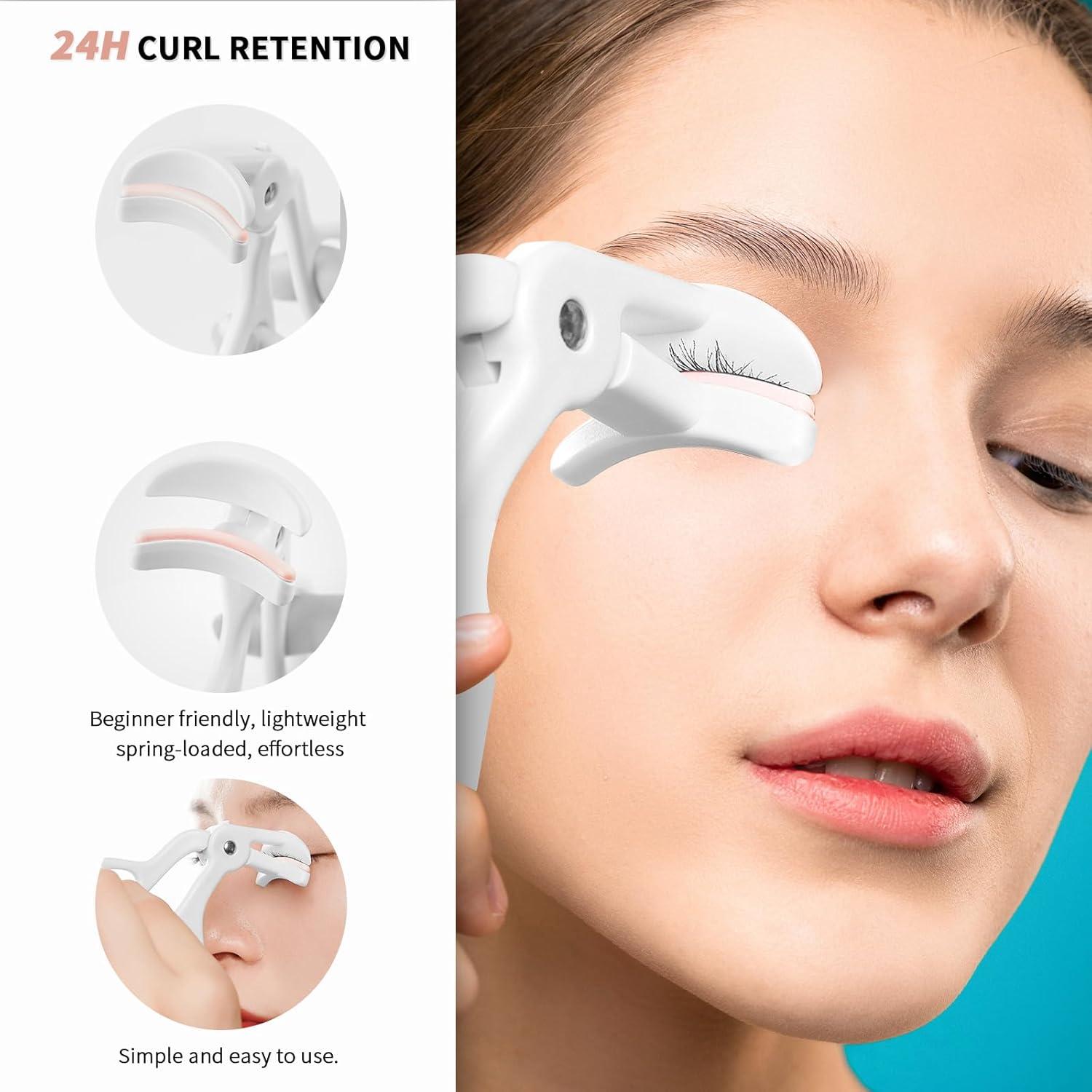 Rizador de Pestañas FSZMan Gris con 2 Almohadillas de Silicona