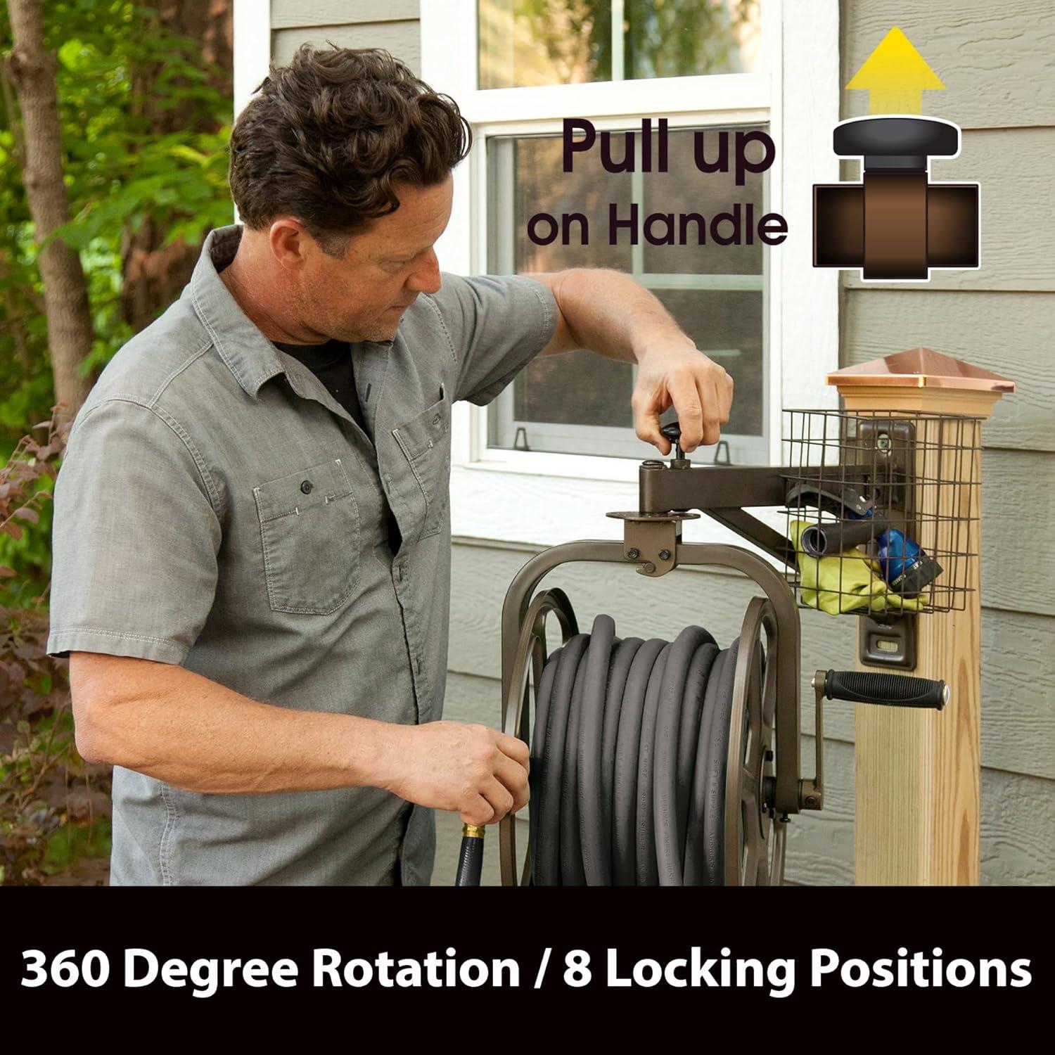 Carrete de Manguera Liberty Garden 712 de Brazo Único 38.1m